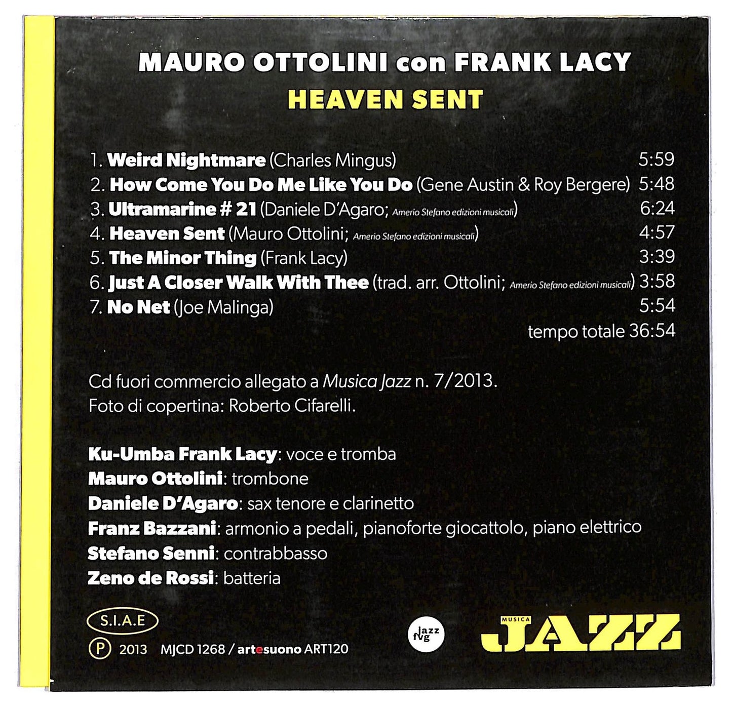 EBOND Mauro Ottolini Frank Lacy - Heaven Sent CD CD092728