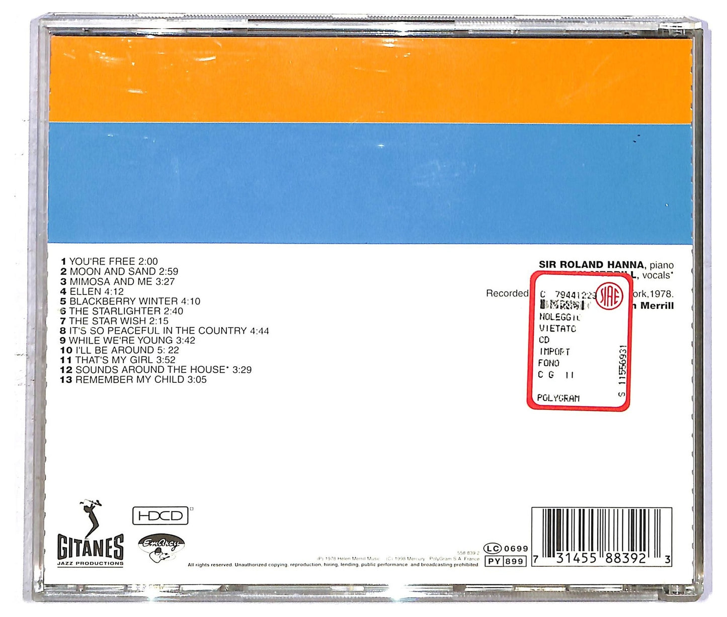 EBOND Roland Hanna - Sir Roland Hanna Plays The Music Of Alec Wilder CD CD092742