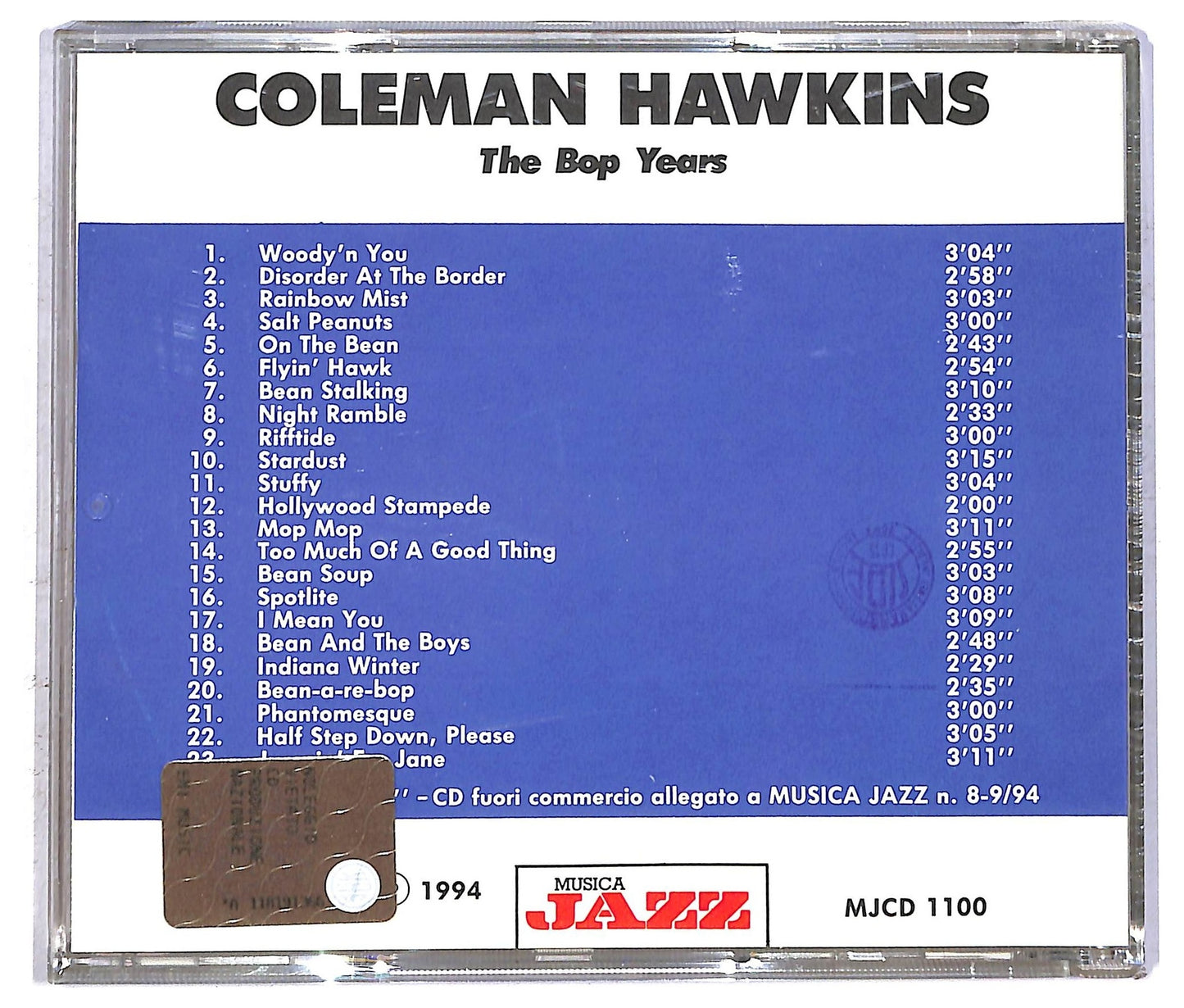 EBOND Coleman Hawkins - The Bop Years CD CD092744