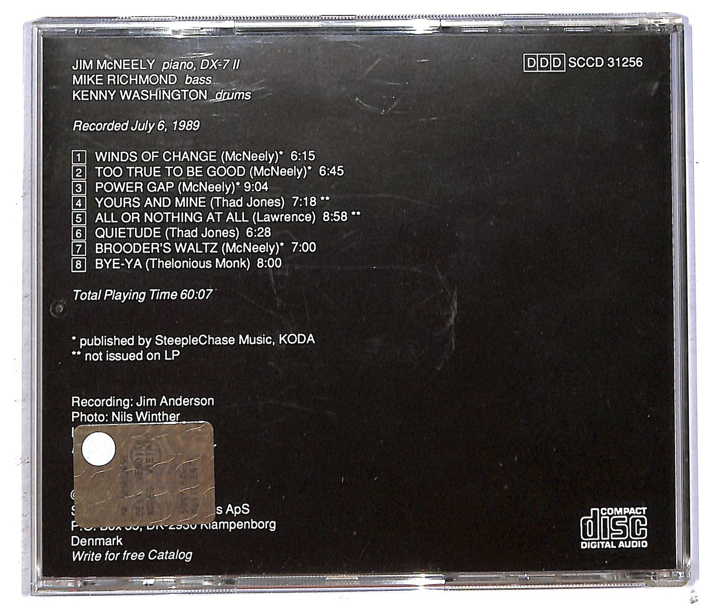 EBOND Jim McNeely Trio - Winds Of Change CD CD092809