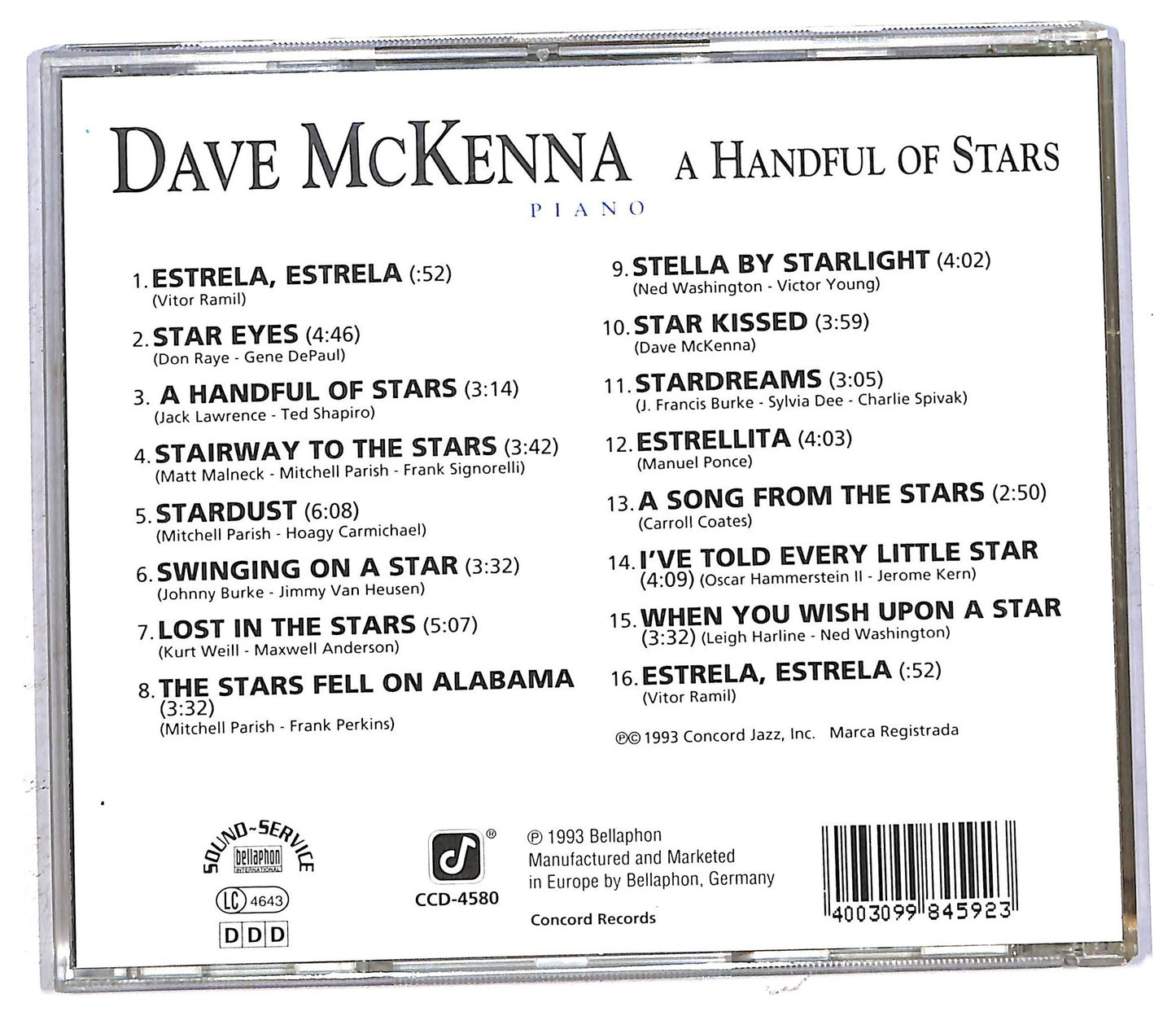 EBOND Dave McKenna - A Handful Of Stars CD CD092819
