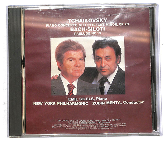 EBOND Tchaikovsky Emil Gilels Zubin Mehta - Piano Concerto No.1 CD CD092823