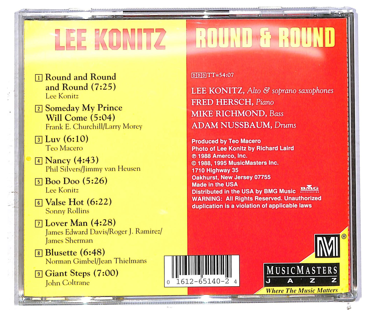 EBOND Lee Konitz - Round & Round CD CD092827
