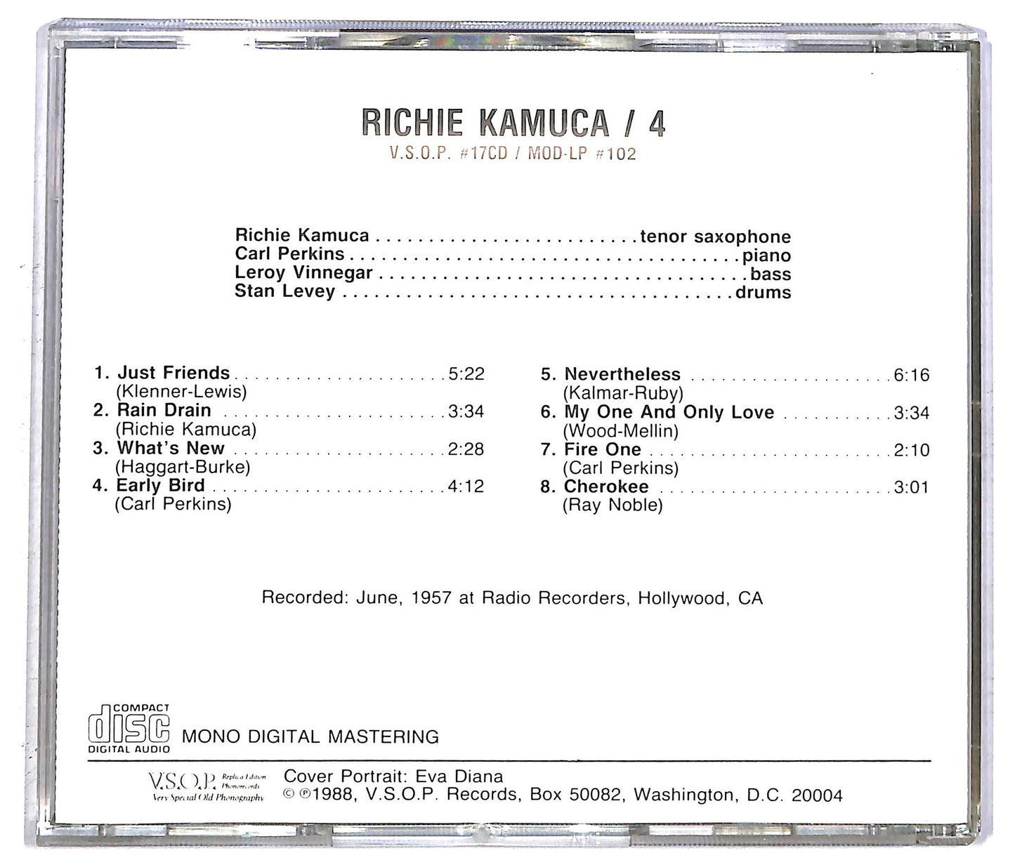 EBOND Richie Kamuca Quartet - Richie Kamuca Quartet CD CD092903