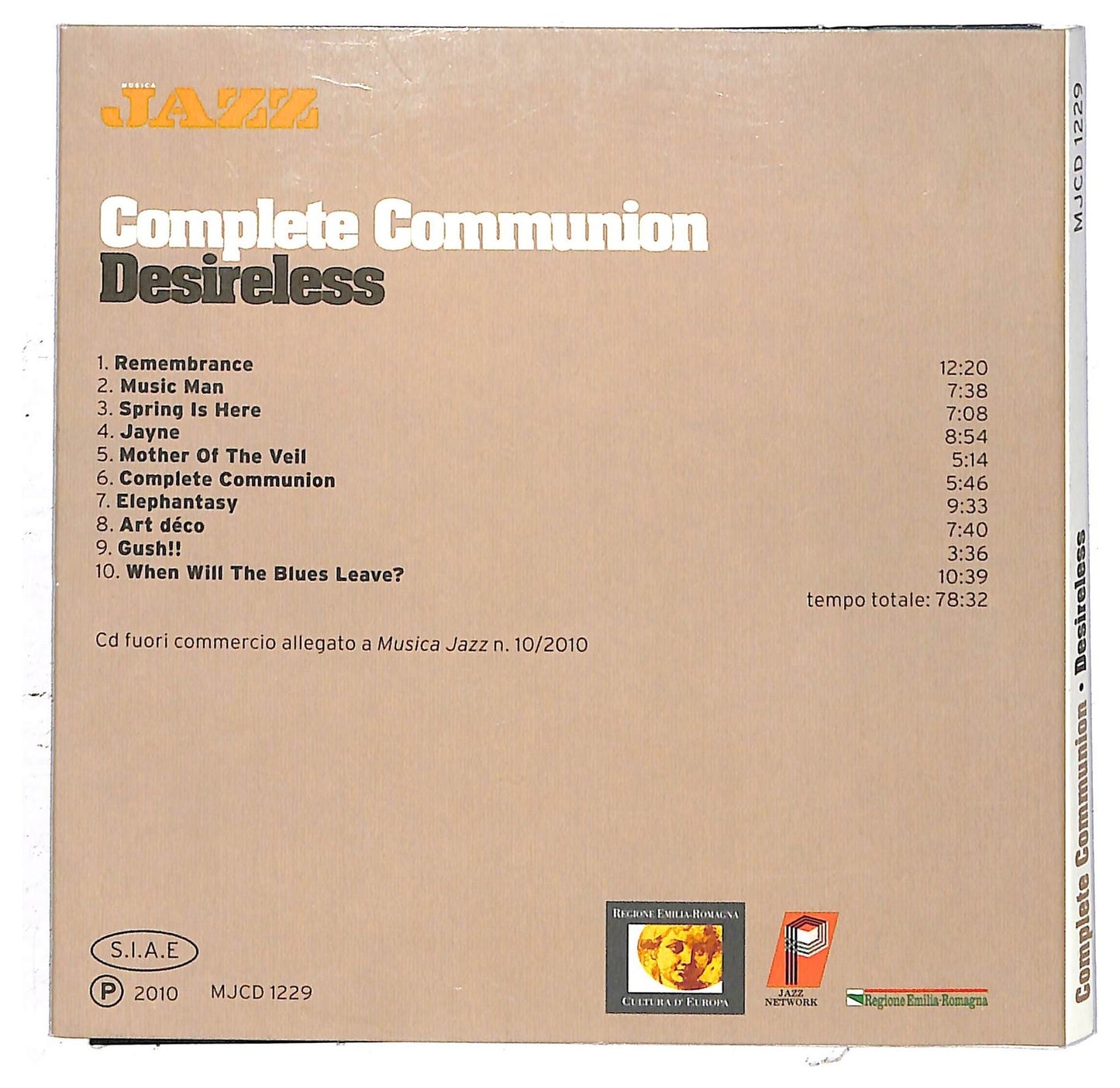 EBOND Complete Communion Aldo Romano - Desireless CD CD092920