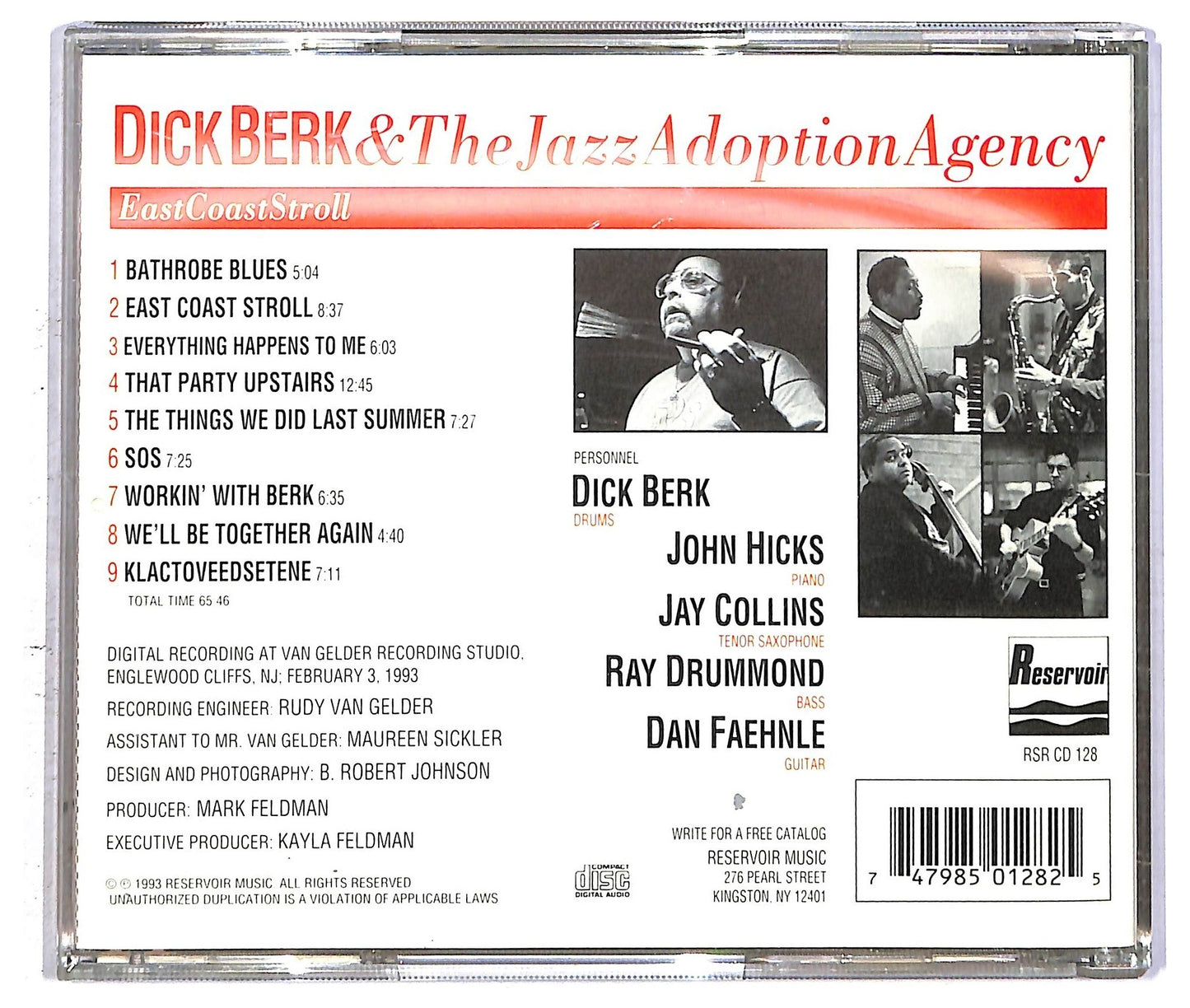 EBOND Dick Berk - East Coast Stroll CD CD092945
