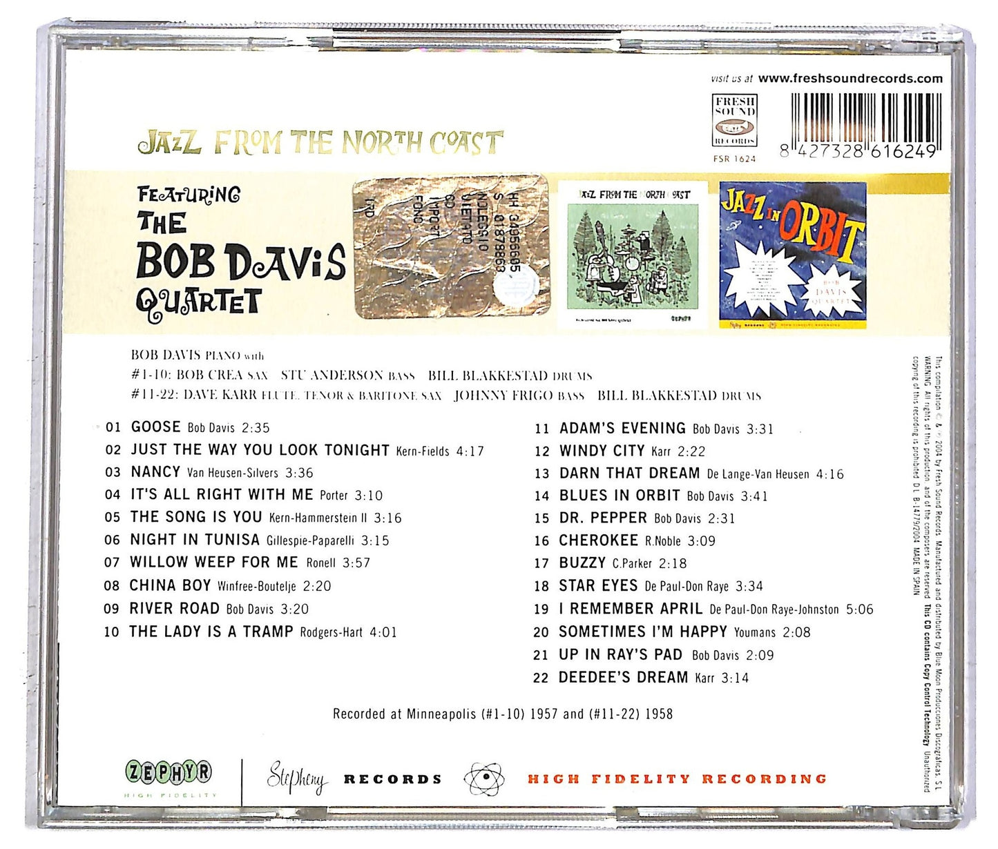 EBOND Bob Davis Quartet - Jazz In Orbit CD CD092958