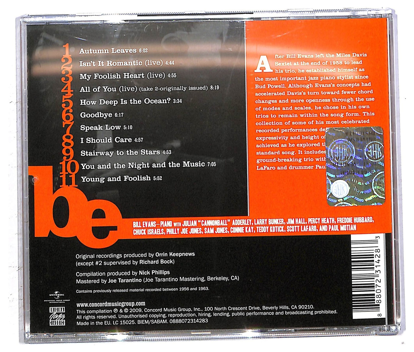 EBOND Bill Evans - Essential Standards CD CD093006