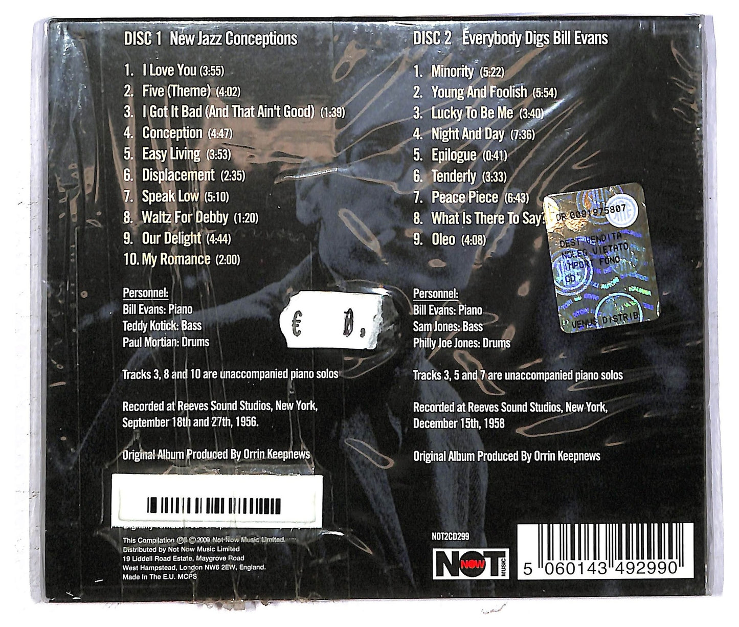 EBOND Bill Evans - Everybody Digs Bill Evans CD CD093039