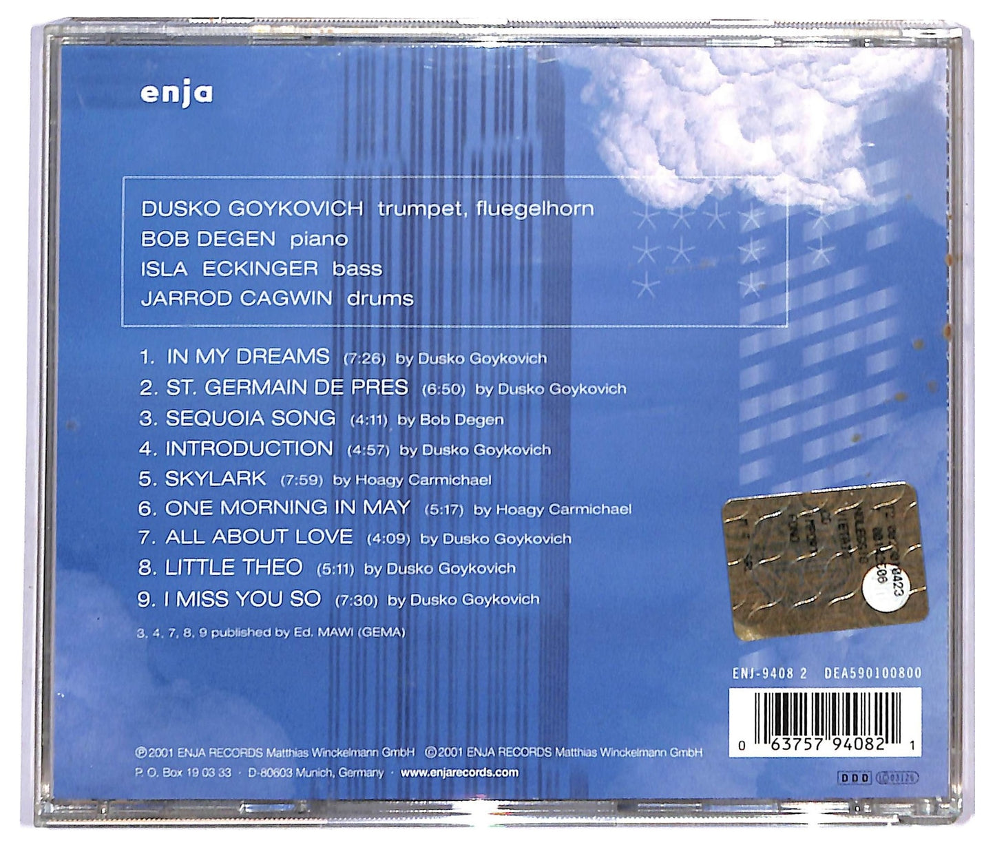 EBOND Dusko Goykovich - In My Dreams CD CD093103