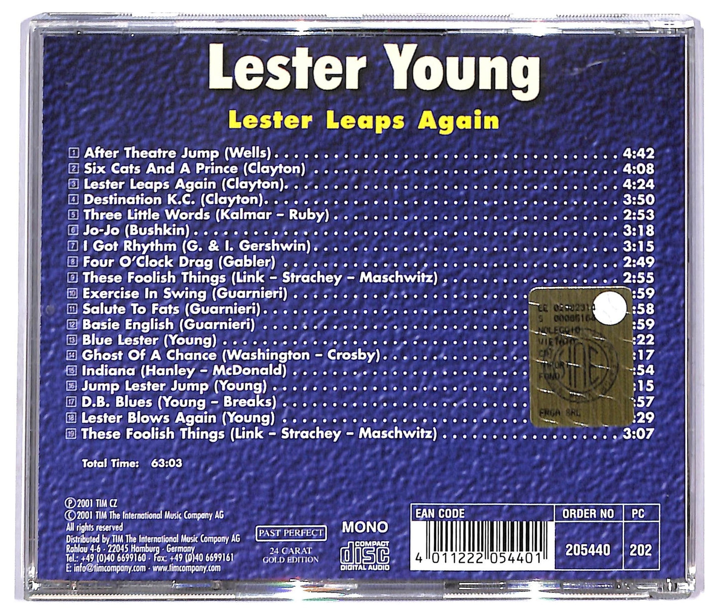 EBOND Lester Young - Lester Leaps Again CD CD093108