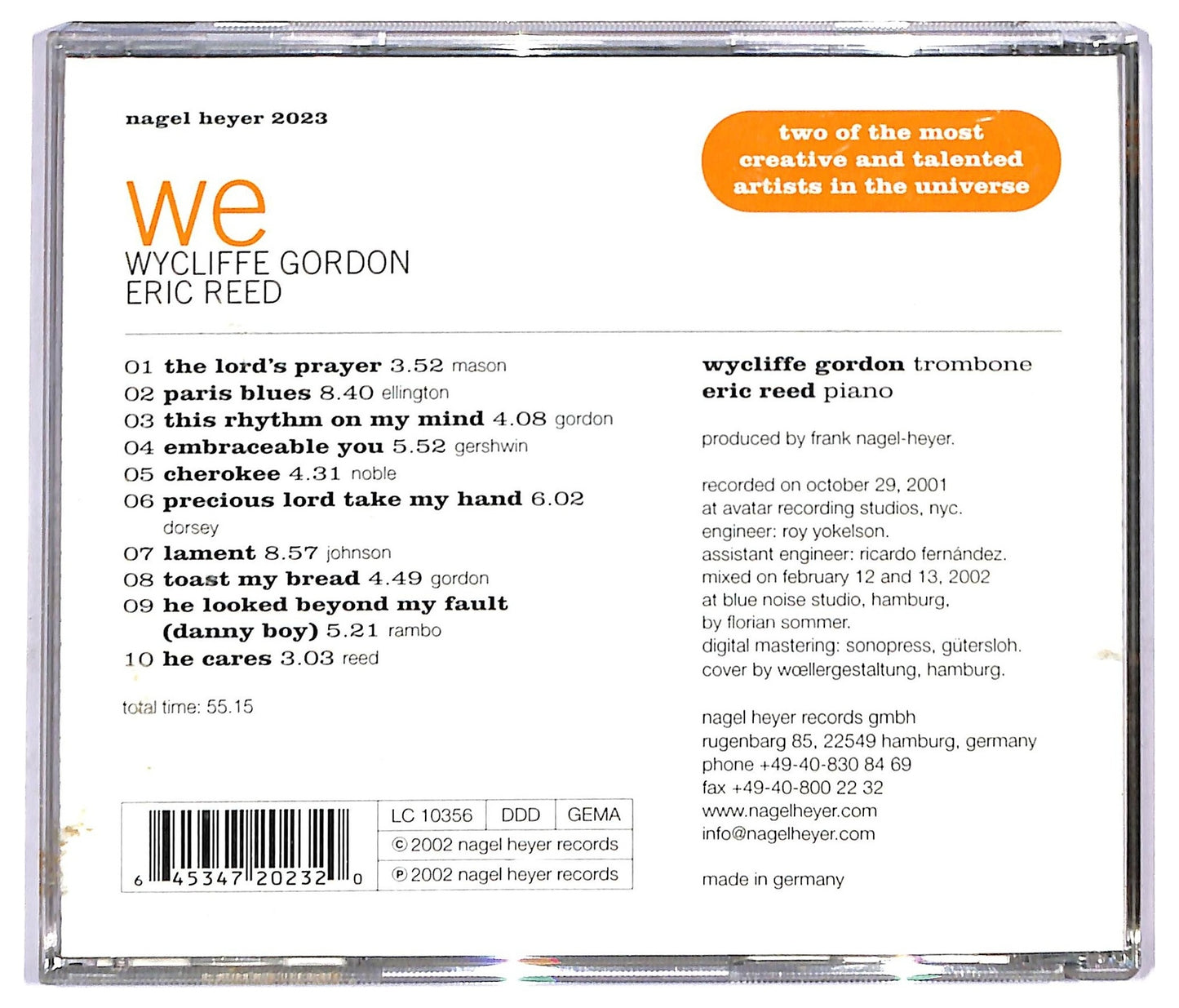 EBOND Wycliffe Gordon Eric Reed - We CD CD093110