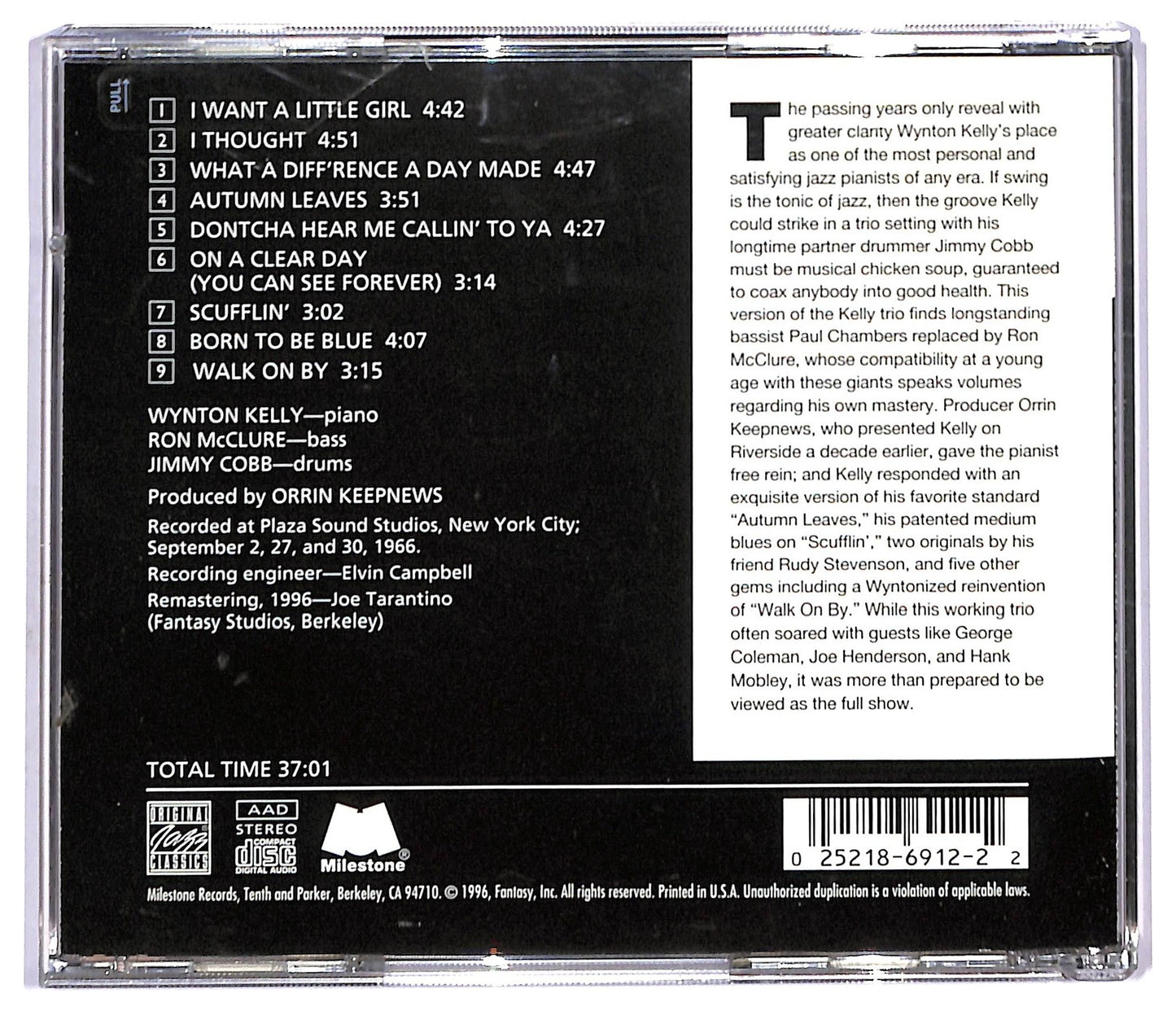 EBOND Wynton Kelly Trio - Full View CD CD093125