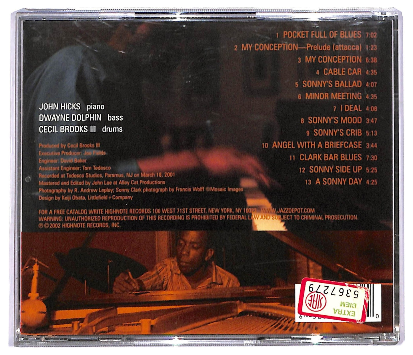 EBOND John Hicks - Music In The Key Of Clark CD CD093127