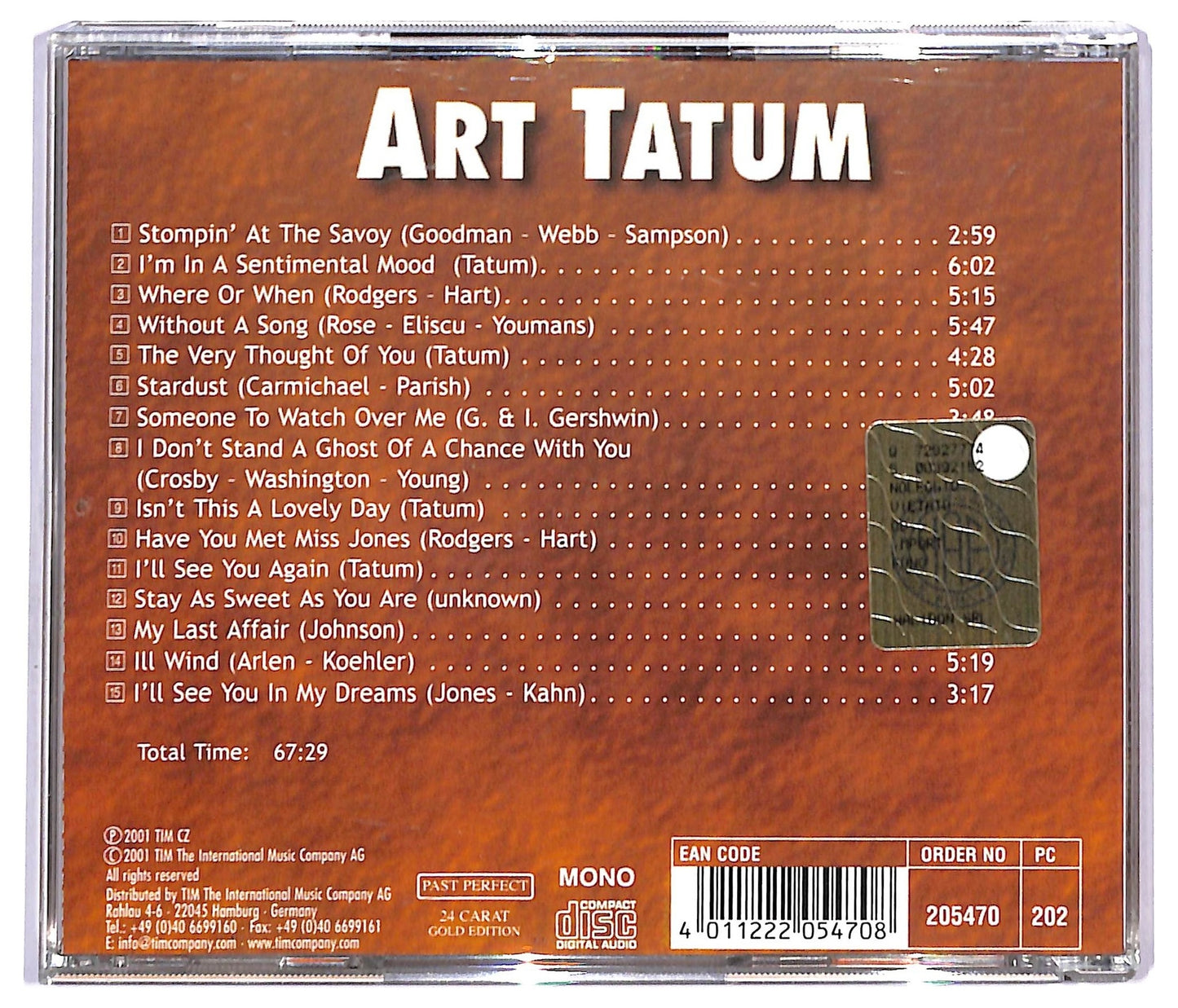 EBOND Art Tatum - Stompin' At The Savoy CD CD093134