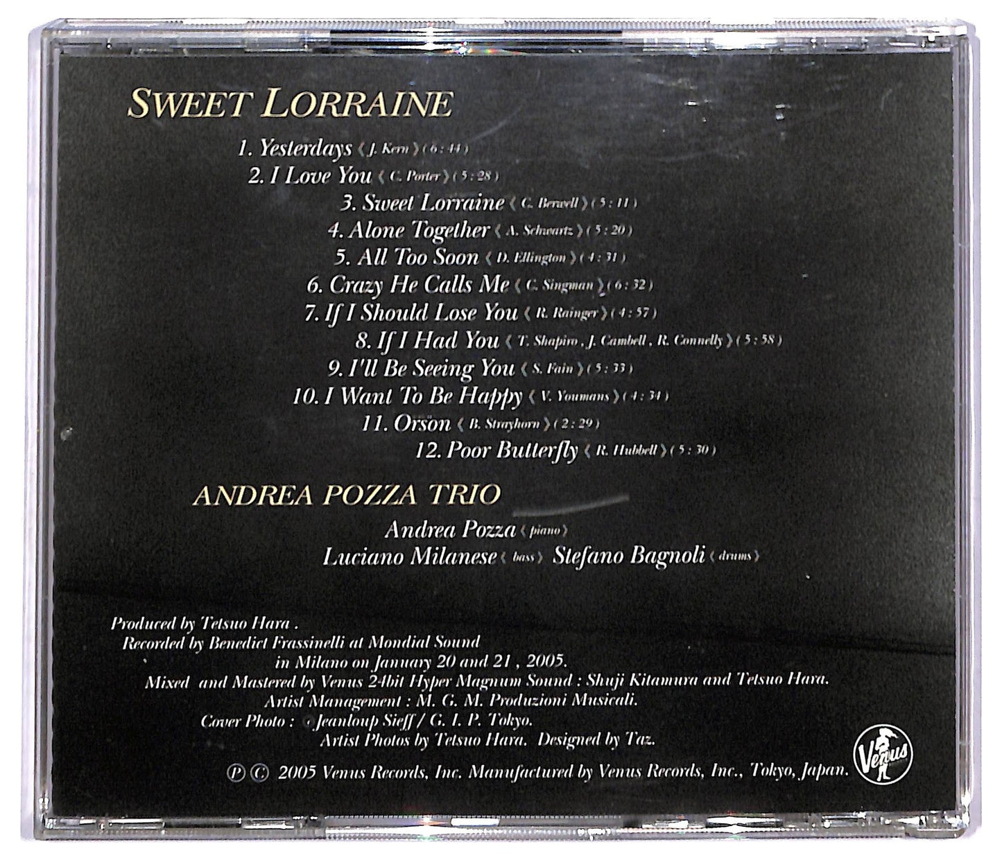 EBOND Andrea Pozza Trio - Sweet Lorraine CD CD093137