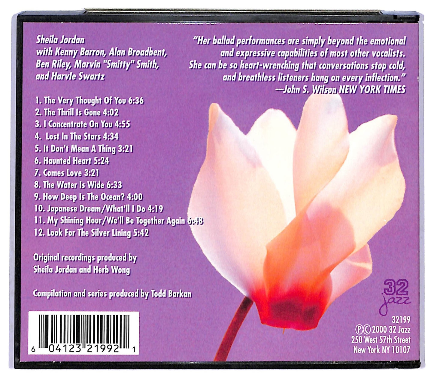 EBOND Sheila Jordan - From The Heart CD CD093168