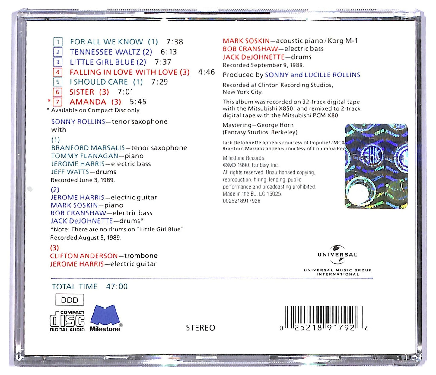 EBOND Sonny Rollins - Falling In Love With Jazz CD CD093215