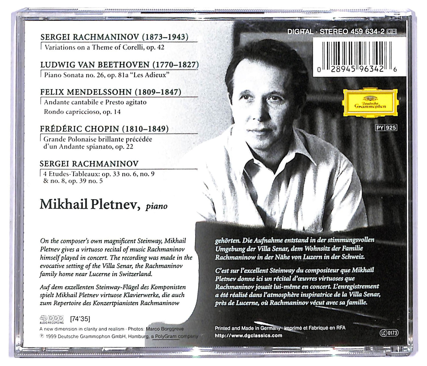 EBOND Mikhail Pletnev - Hommage a Rachmaninov CD CD093232