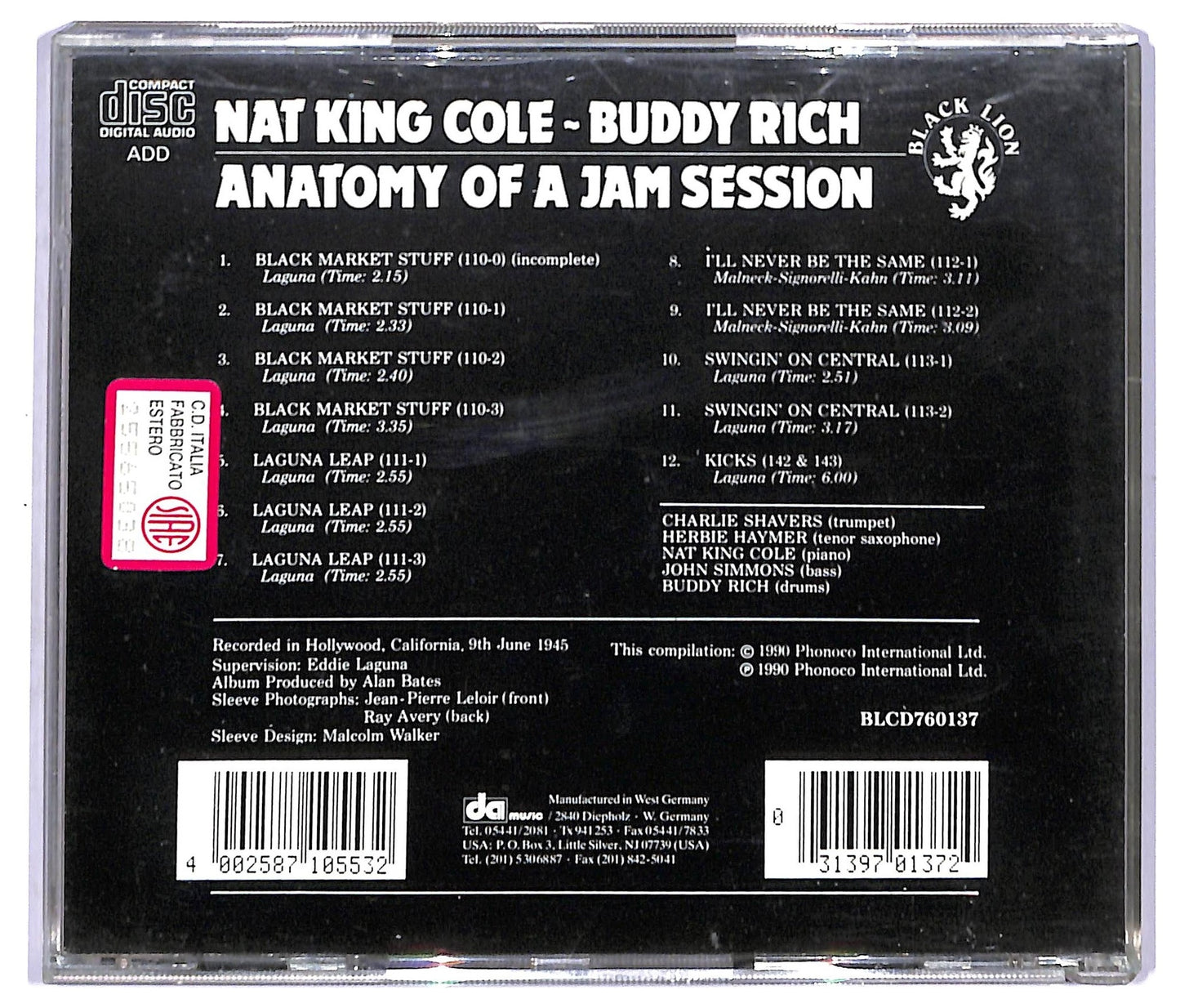 EBOND Nat King Cole - Buddy Rich - Anatomy Of A Jam Session CD CD093235