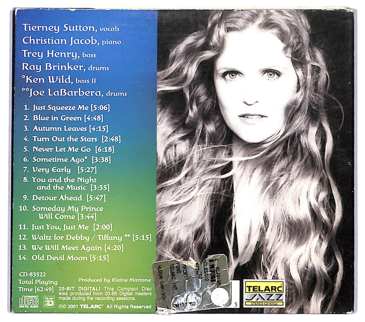 EBOND Tierney Sutton - Blue In Green CD CD093252