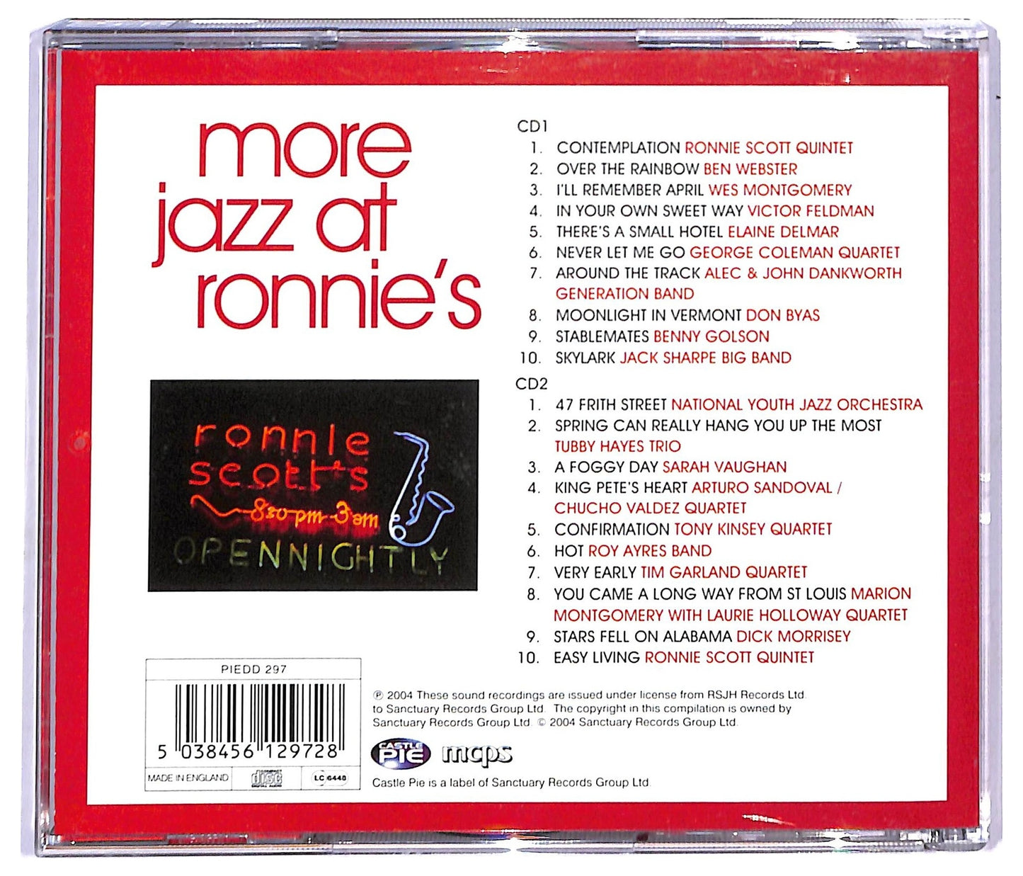 EBOND Various - More Jazz At Ronnie's CD CD093264