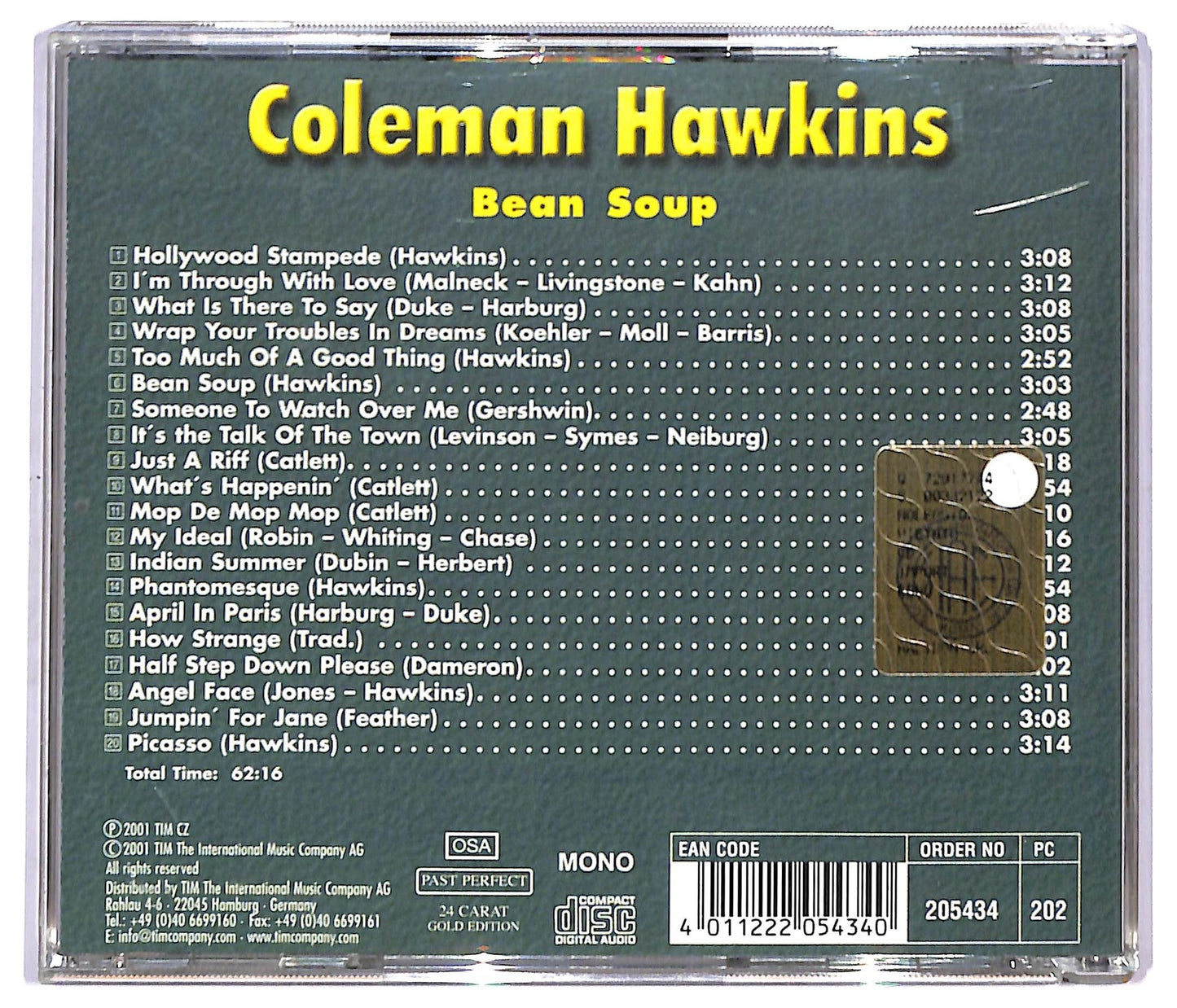 EBOND Coleman Hawkins - Bean Soup CD CD093304