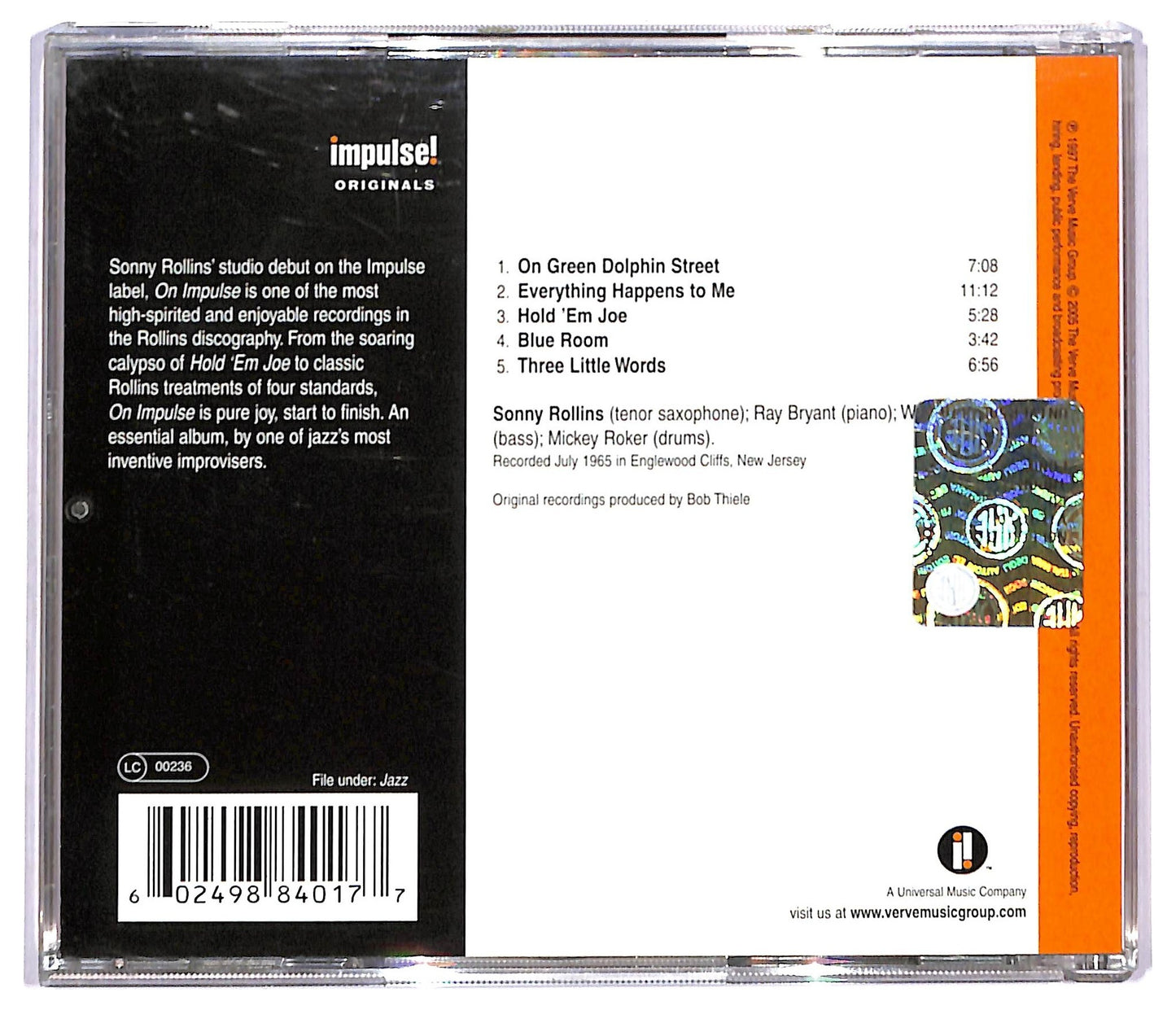 EBOND Sonny Rollins - On Impulse! CD CD093315