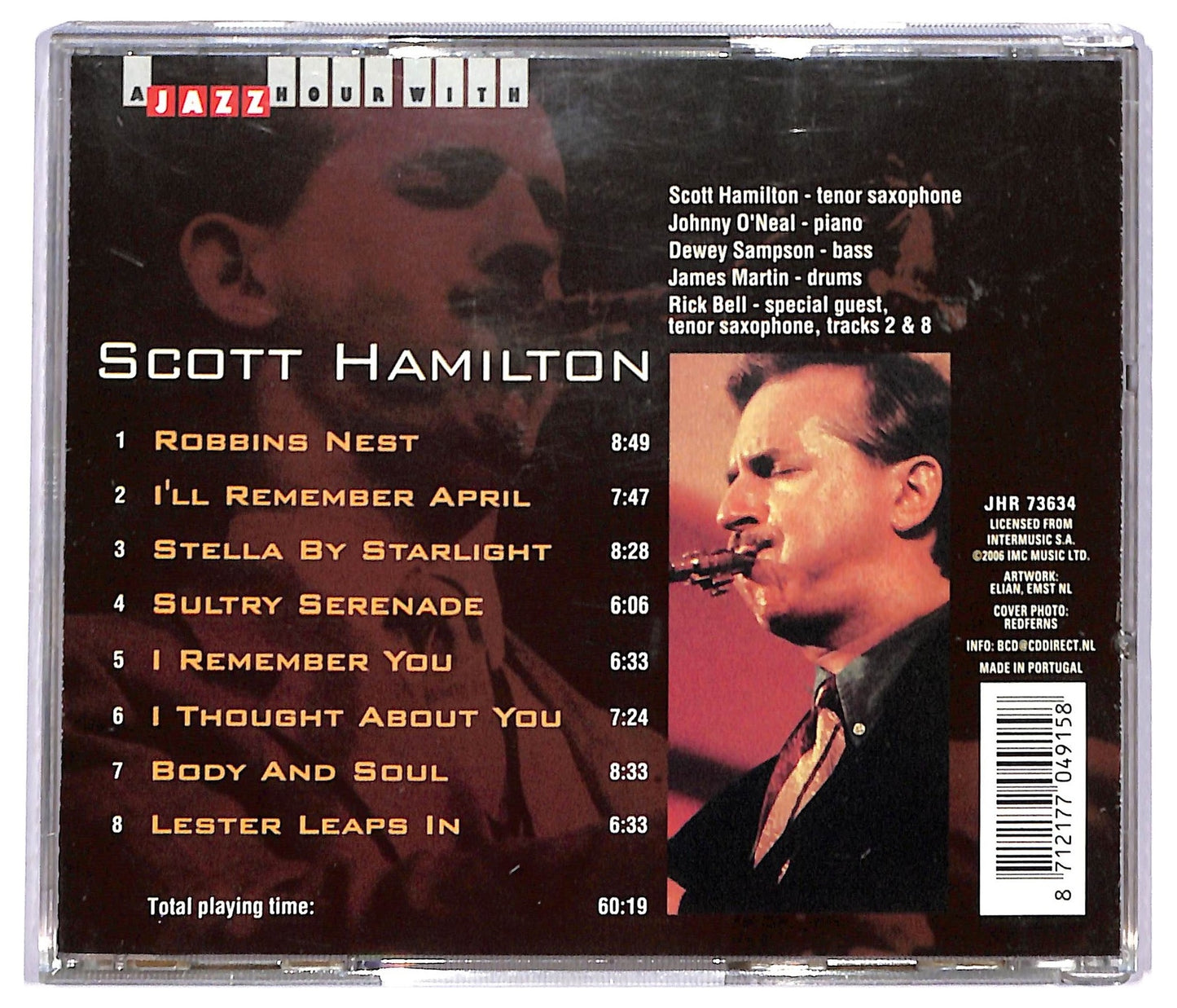 EBOND Scott Hamilton - Sulky Serenade CD CD093318