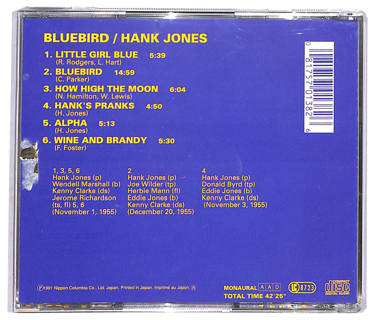 EBOND Hank Jones - Bluebird CD CD093333