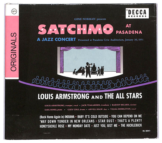 EBOND Louis Armstrong And The All Stars - Satchmo At Pasadena CD CD093350