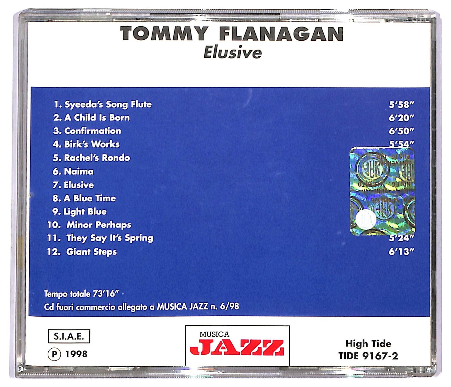 EBOND Tommy Flanagan - Elusive CD CD093351