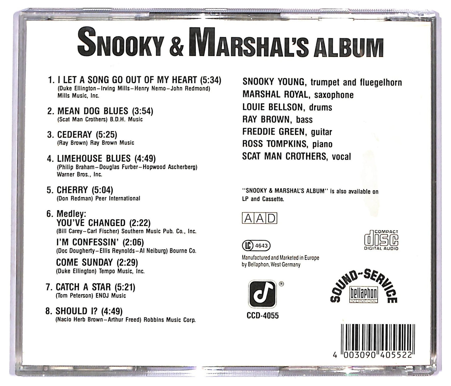 EBOND Snooky Young - Snooky & Marshal's Album CD CD093357
