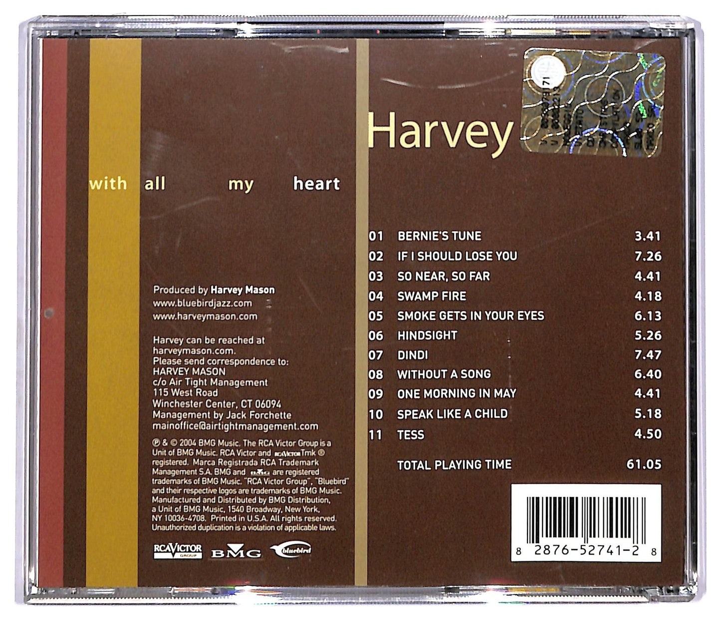 EBOND Harvey Mason - With All My Heart CD CD093360