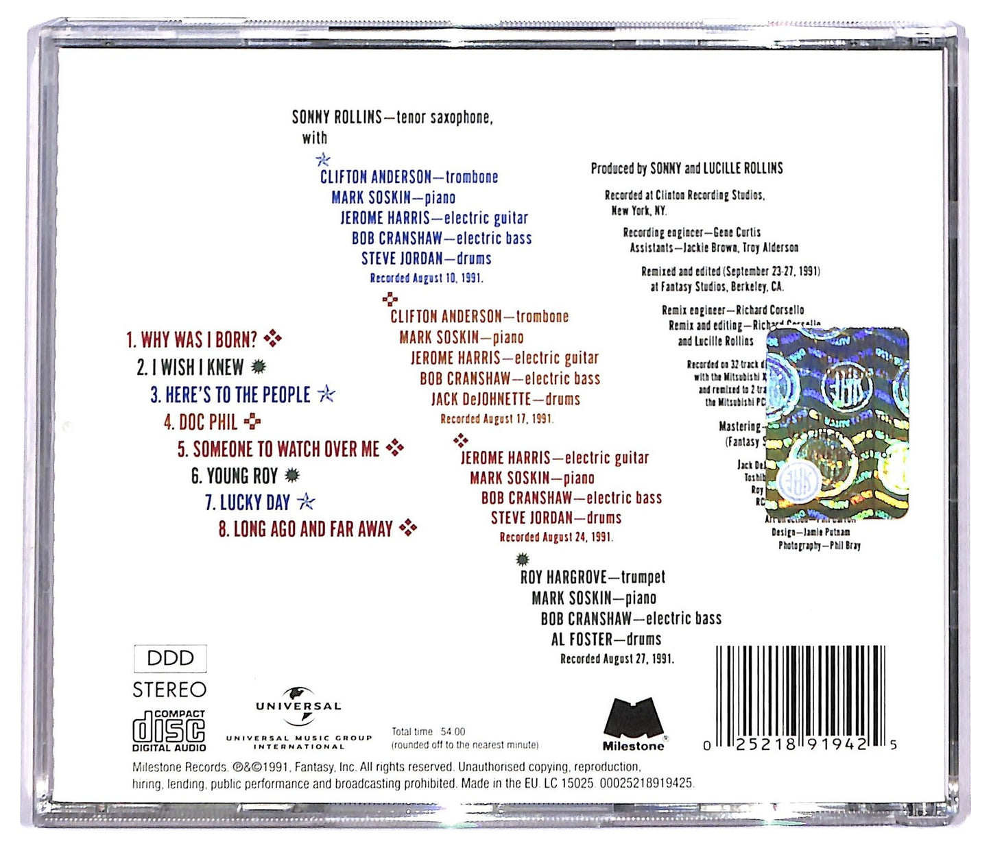 EBOND Sonny Rollins - Here's To The People CD CD093416