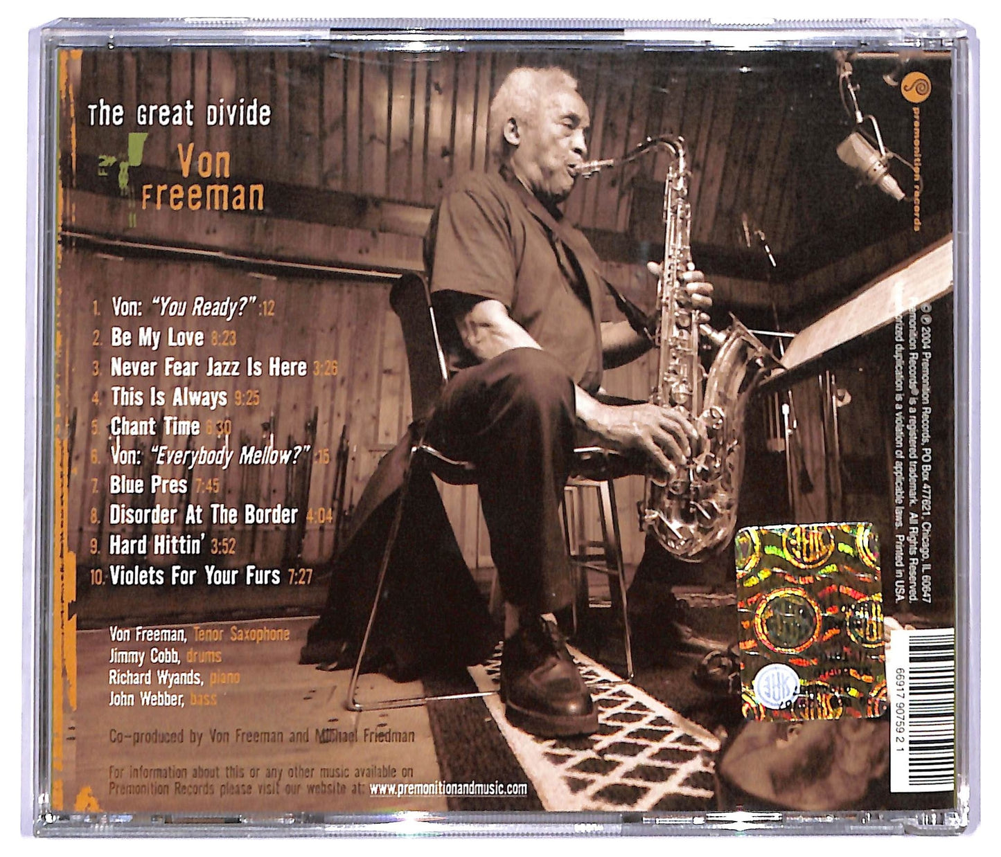 EBOND Von Freeman - The Great Divide CD CD093443