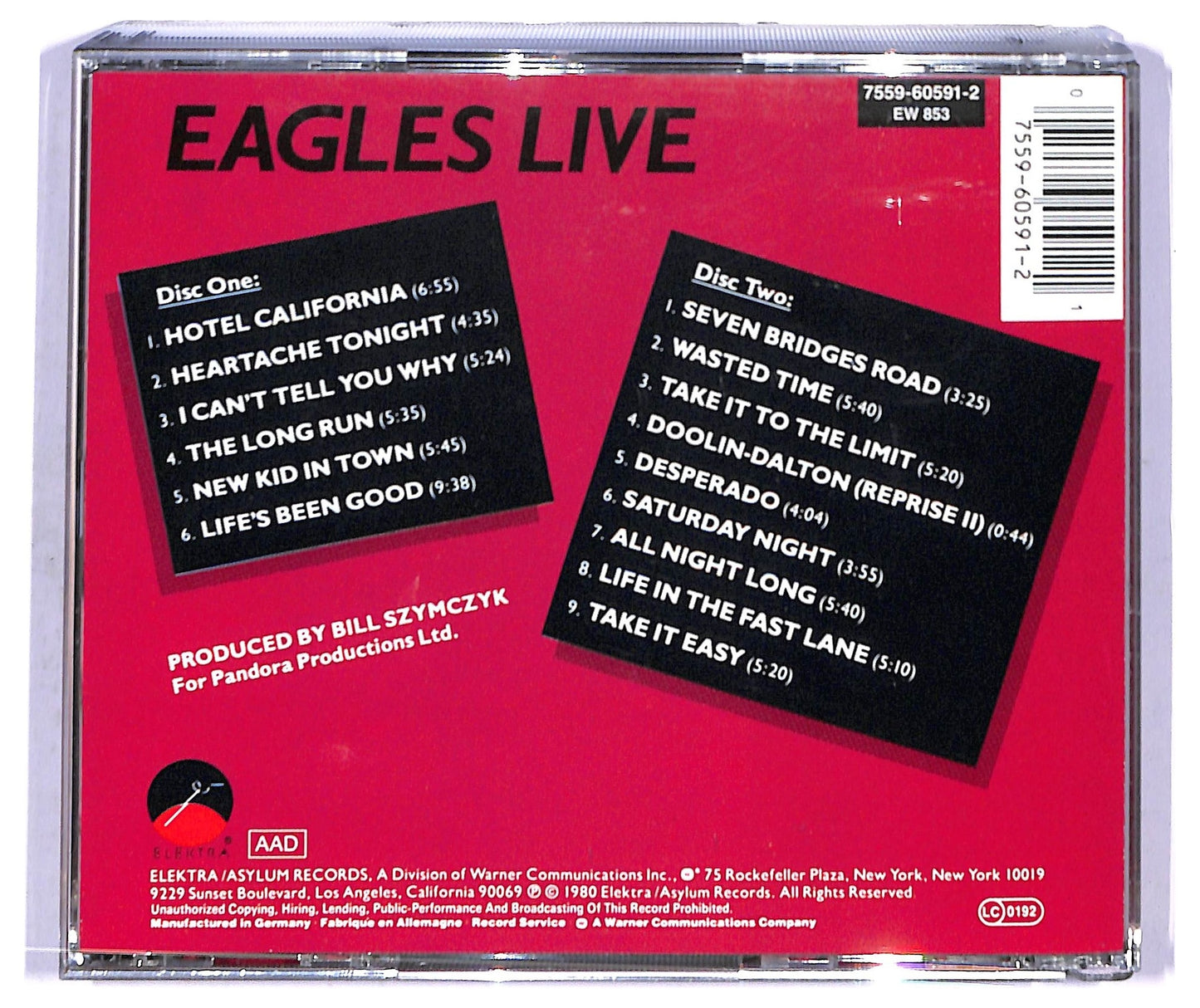 EBOND Eagles - Eagles Live CD CD093453