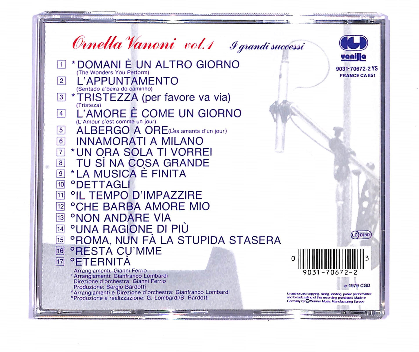 EBOND Ornella Vanoni - Ornella Vanoni Vol. 1 I Grandi Successi CD CD093518