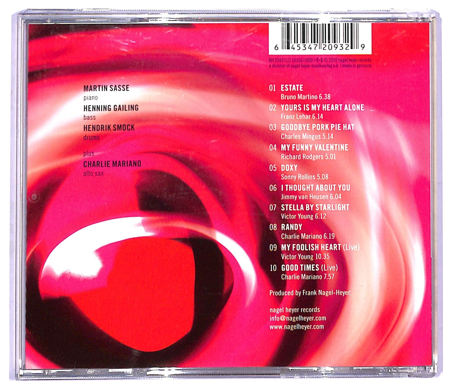 EBOND Martin Sasse Trio Plus Charlie Mariano - Good Times CD CD093535