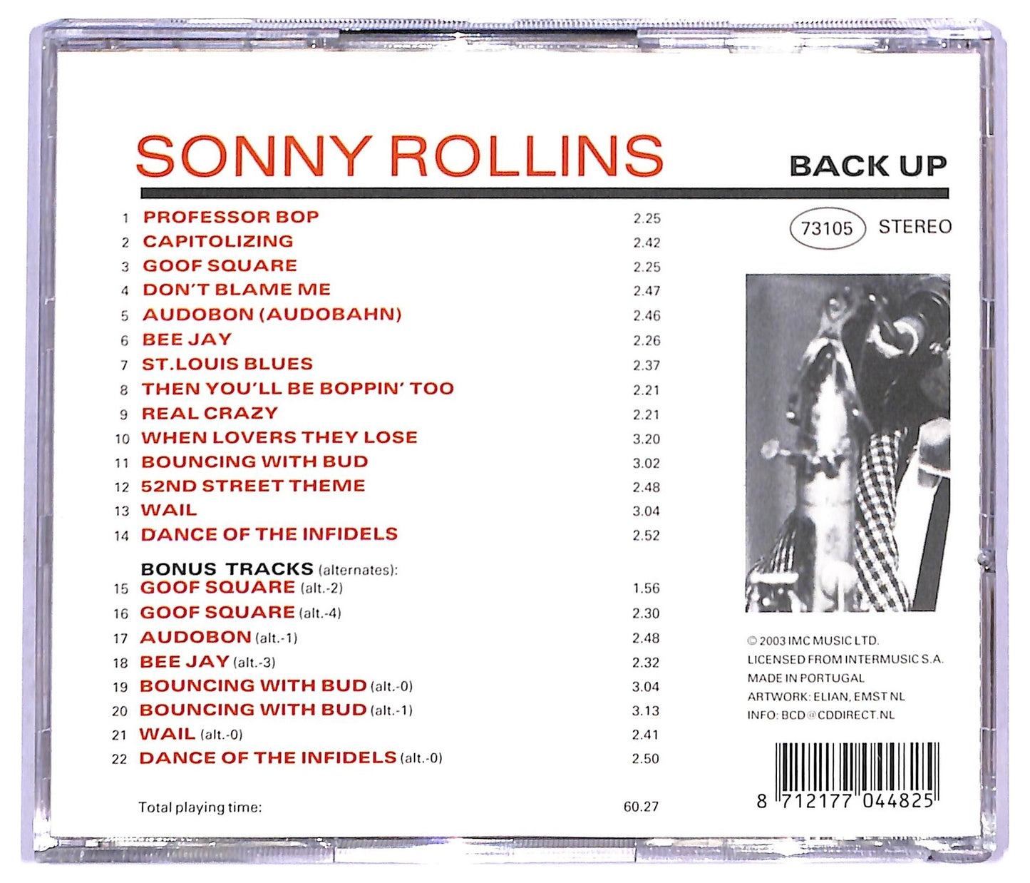 EBOND Sonny Rollins - Professor Bop CD CD093538