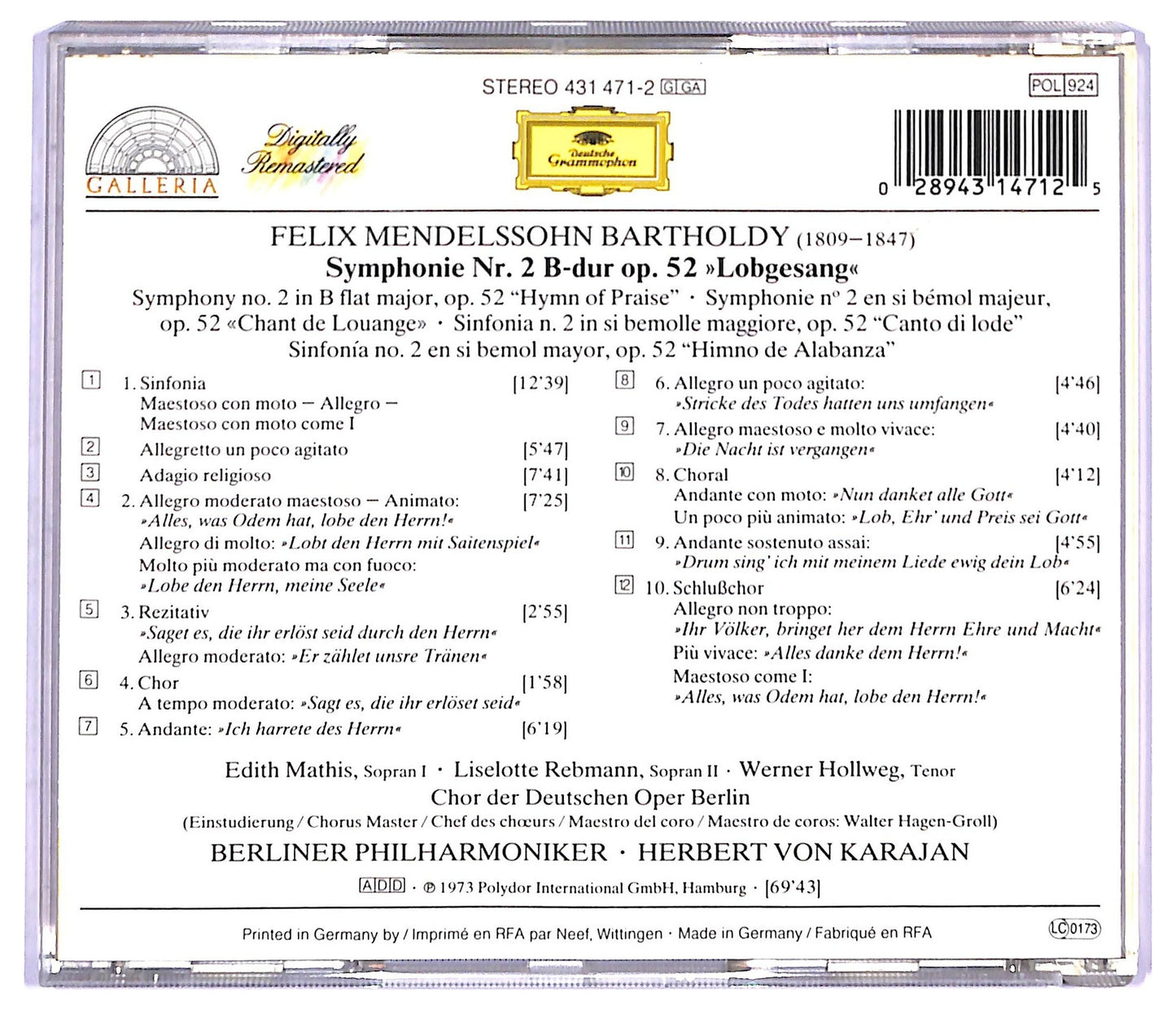 EBOND Mendelssohn - Symphony No. 2 CD CD093616