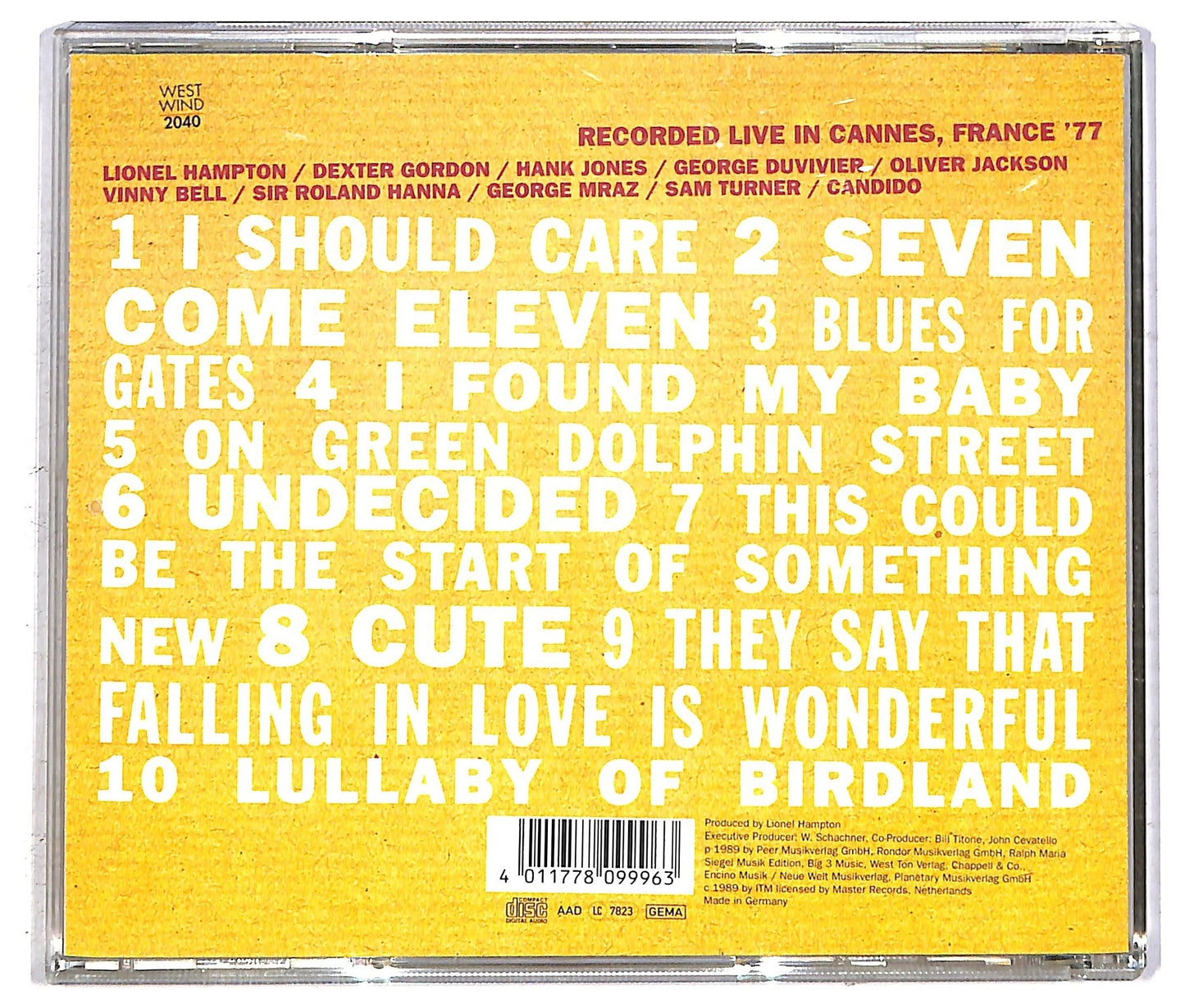 EBOND Lionel Hampton & Dexter Gordon - Midnight Dream CD CD093822