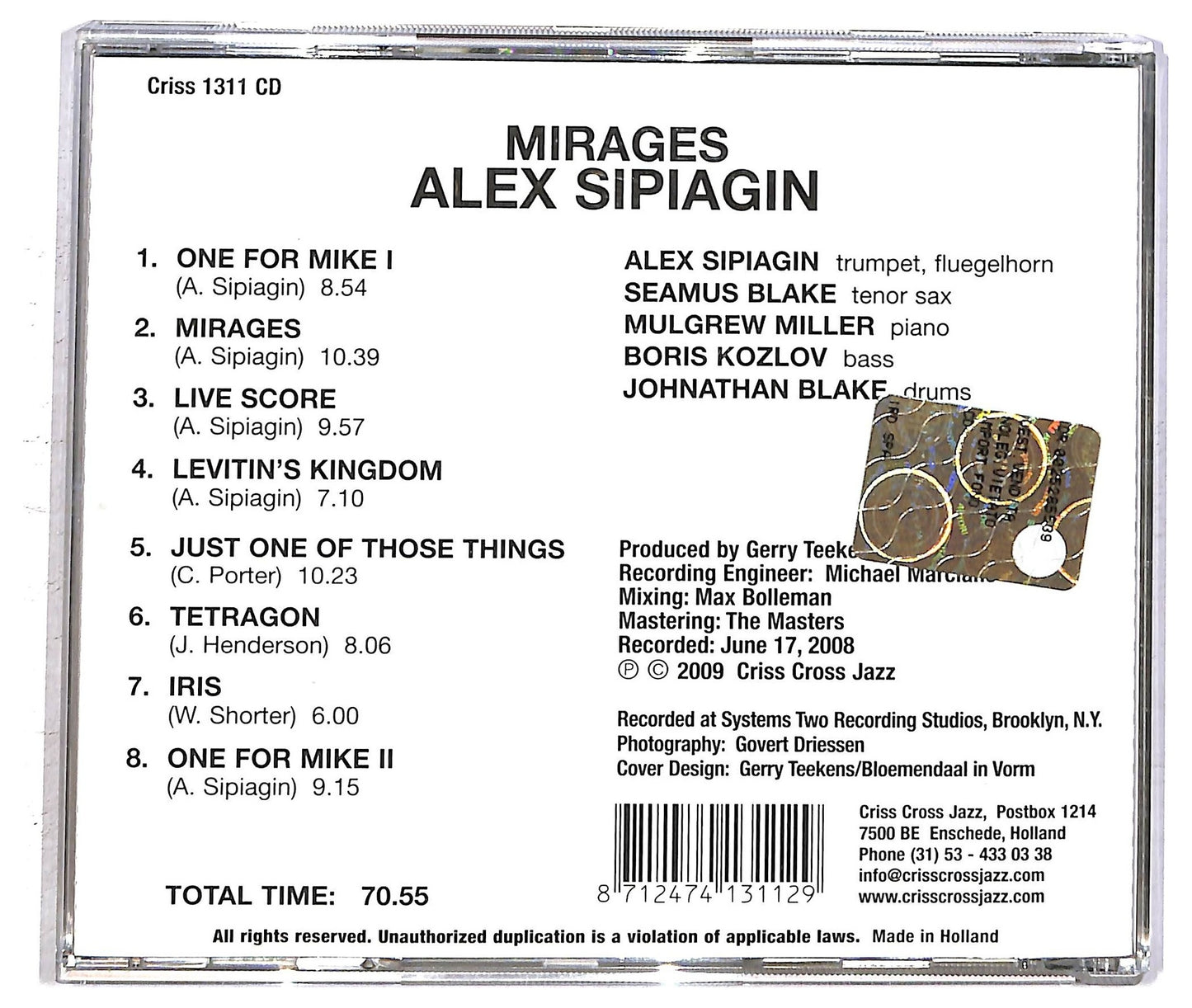 EBOND Alex Sipiagin - Mirages CD CD093837