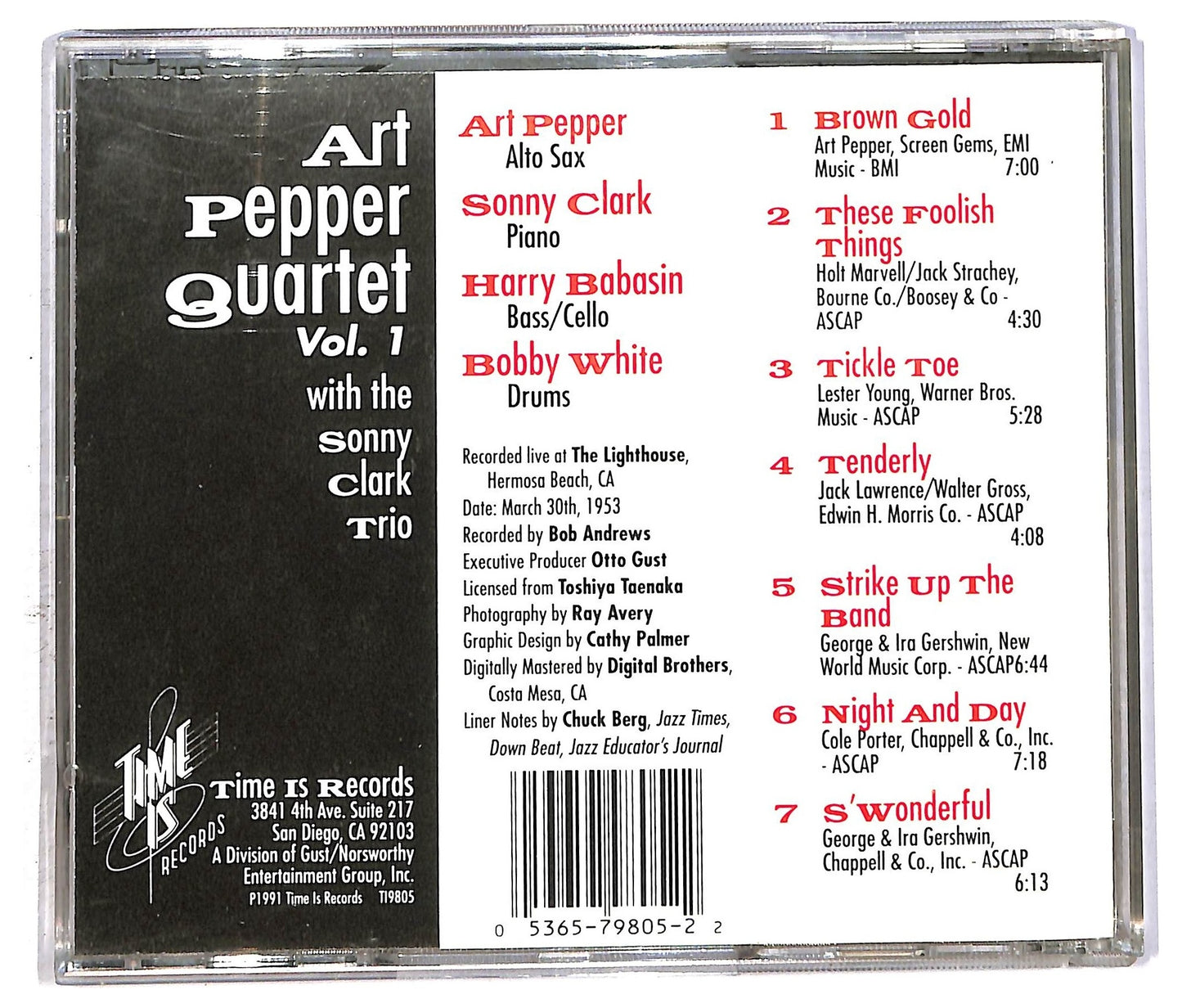 EBOND Art Pepper Quartet - Art Pepper Quartet Vol. 1 CD CD093902