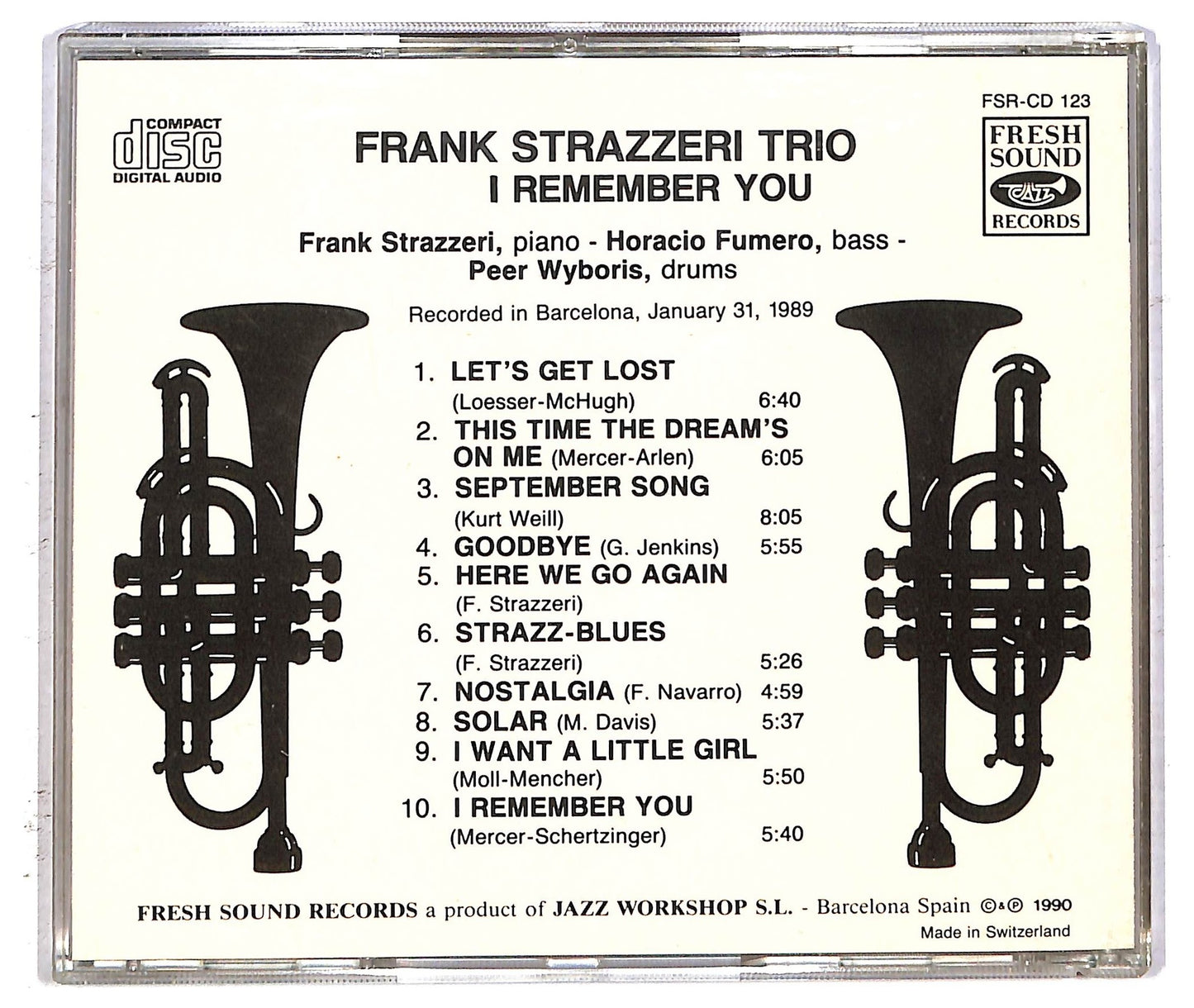 EBOND Frank Strazzeri Trio - I Remember You CD CD093909