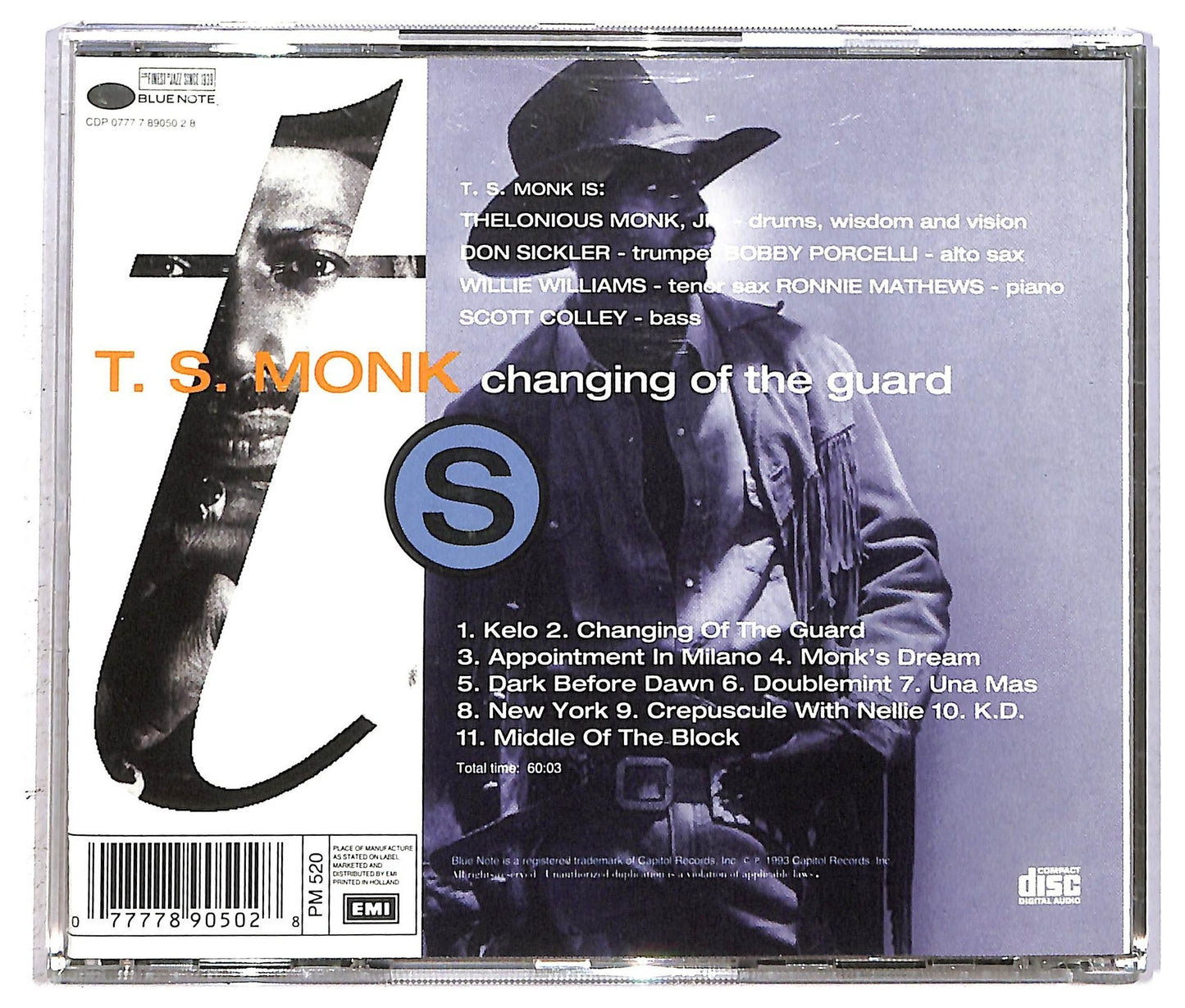 EBOND T.S. Monk - Changing Of The Guard CD CD093910