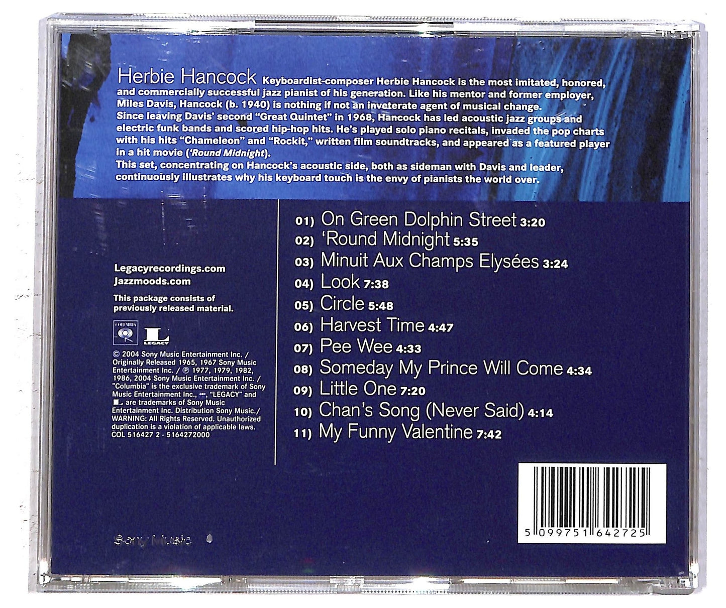 EBOND Herbie Hancock- Jazz Moods - 'Round Midnight CD CD093917