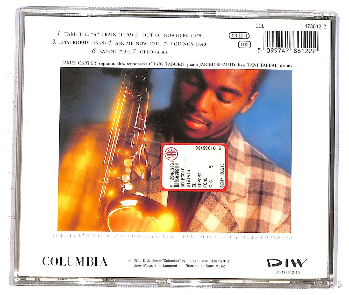 EBOND James Carter Quartet - Jurassic Classics CD CD093923