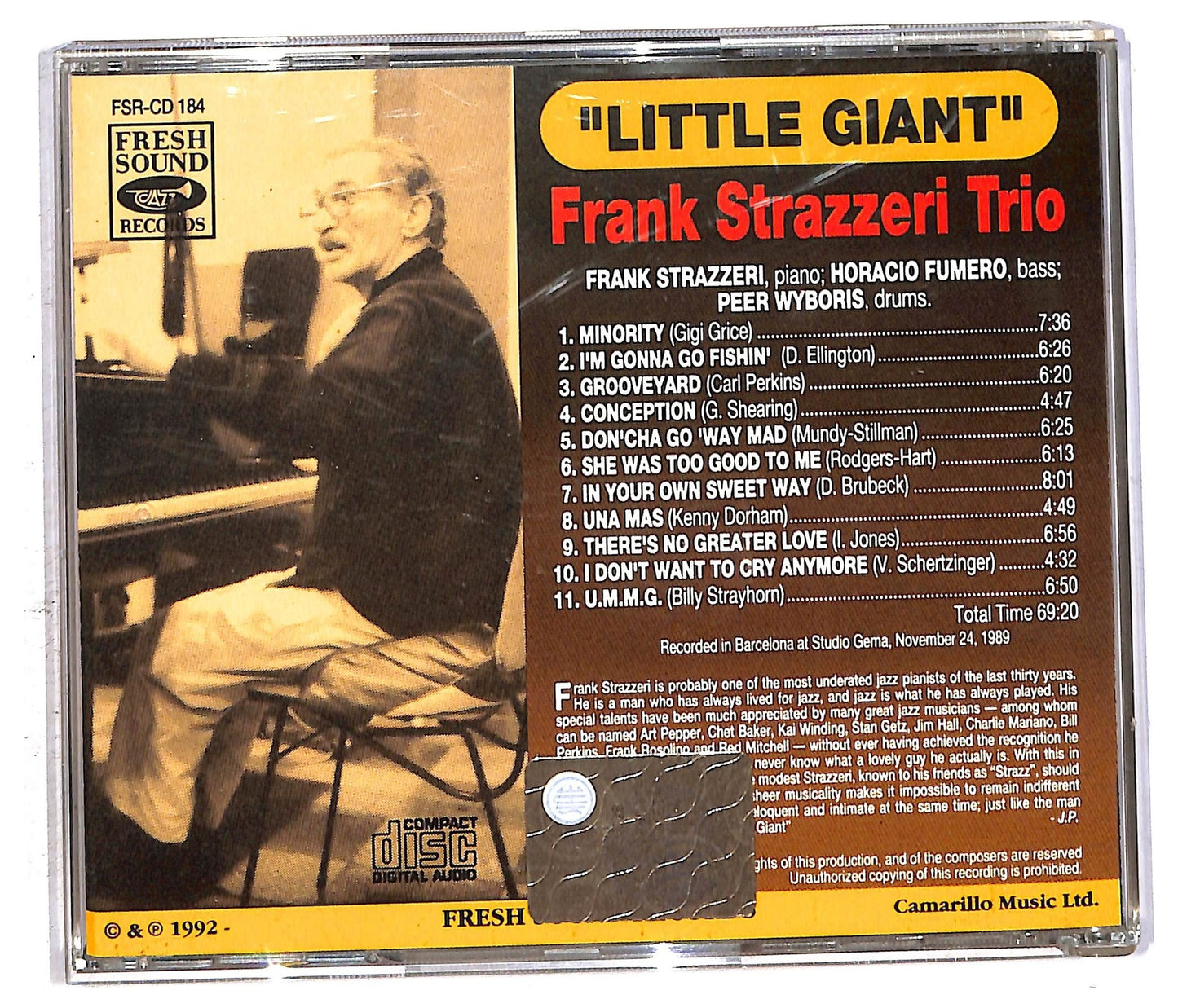 EBOND Frank Strazzeri Trio - Little Giant CD CD093933
