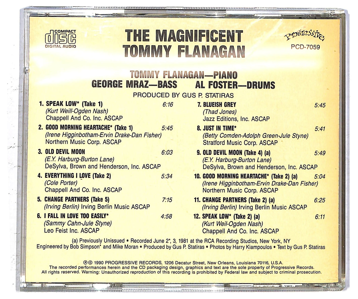 EBOND Tommy Flanagan - The Magnificent CD CD093953
